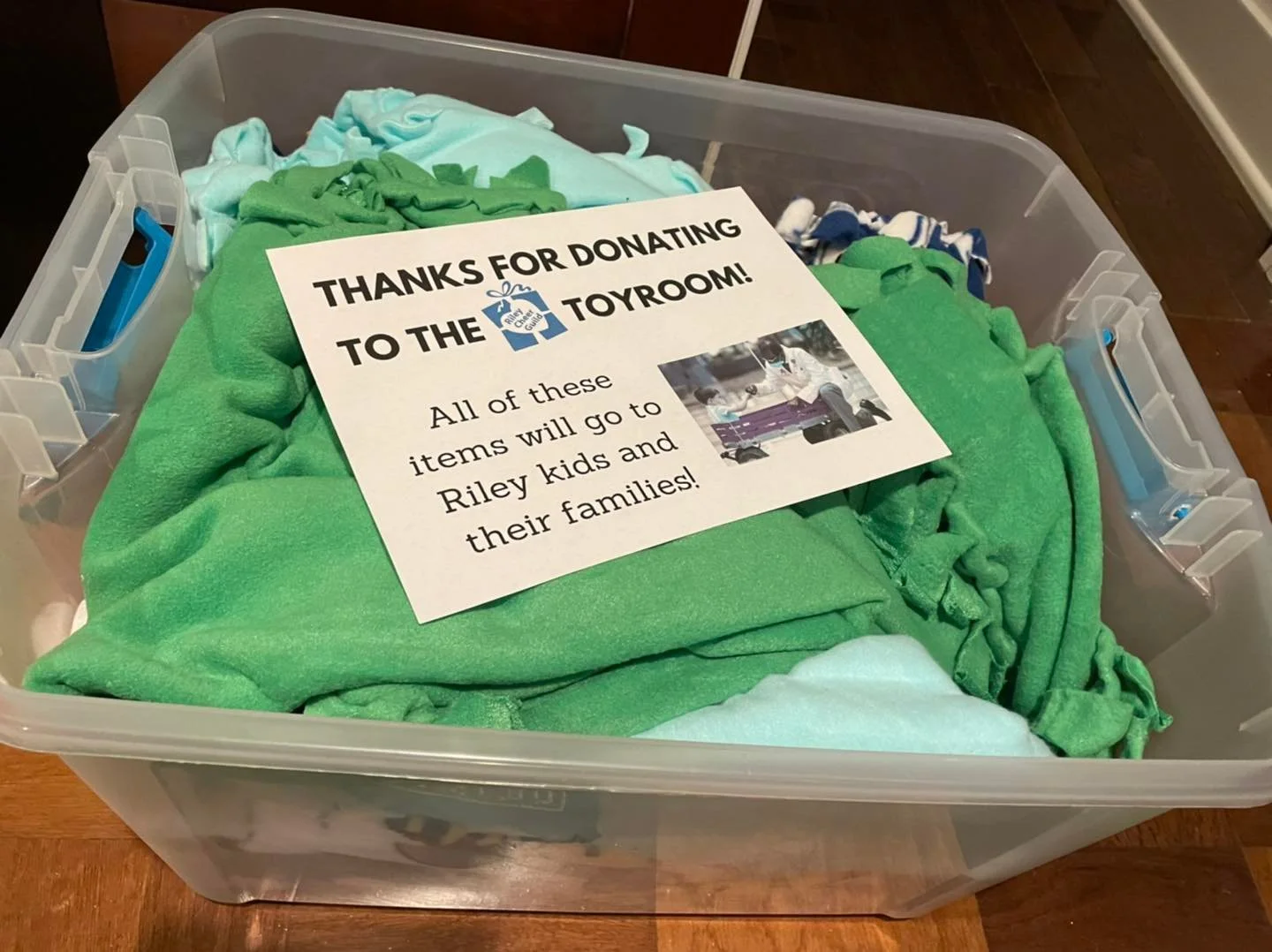 Stories :: Blankets for Riley's Children's Hospital