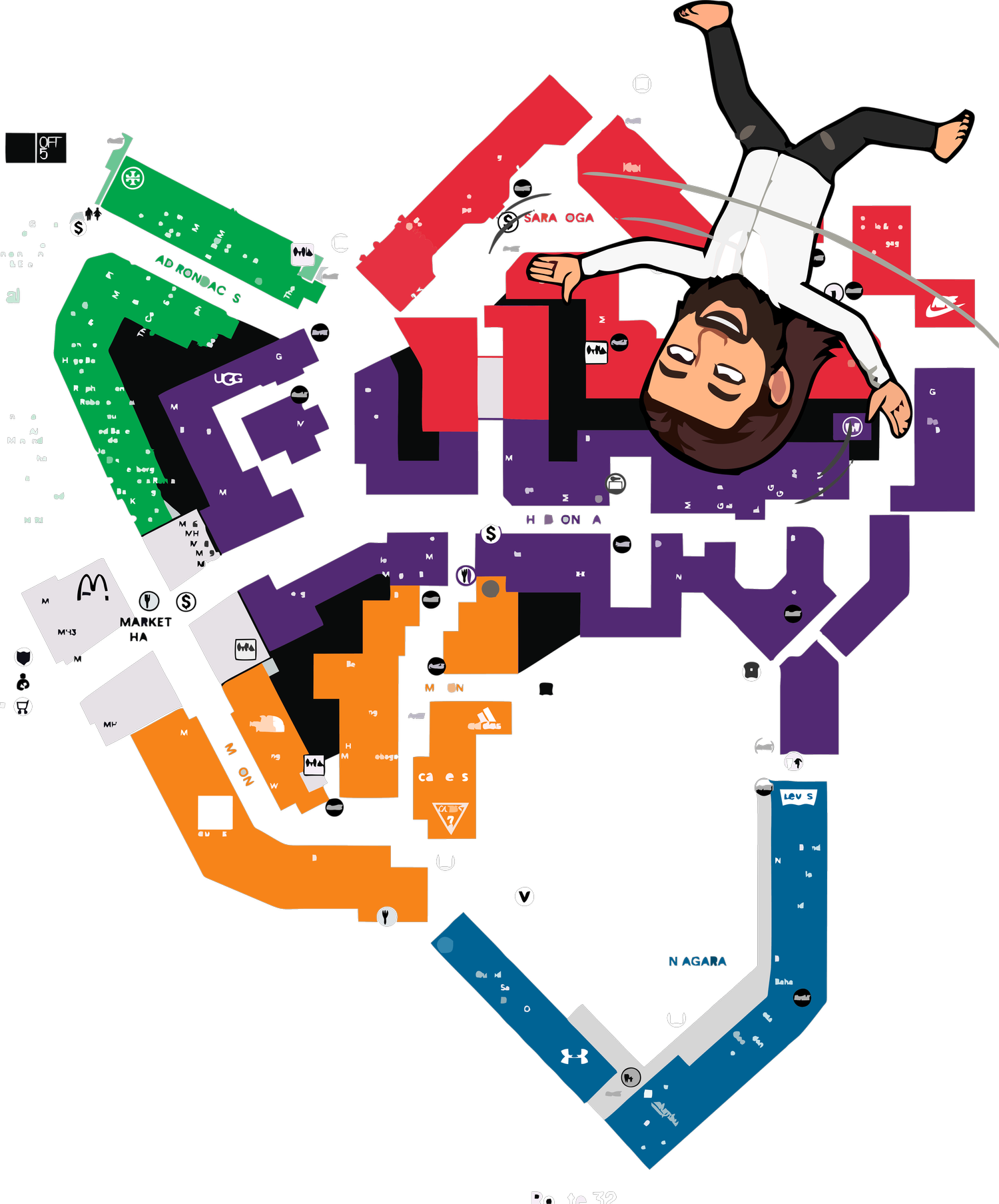 Woodbury Commons Stores and Career Map — Ruslan Smirnov/ Remindable ...