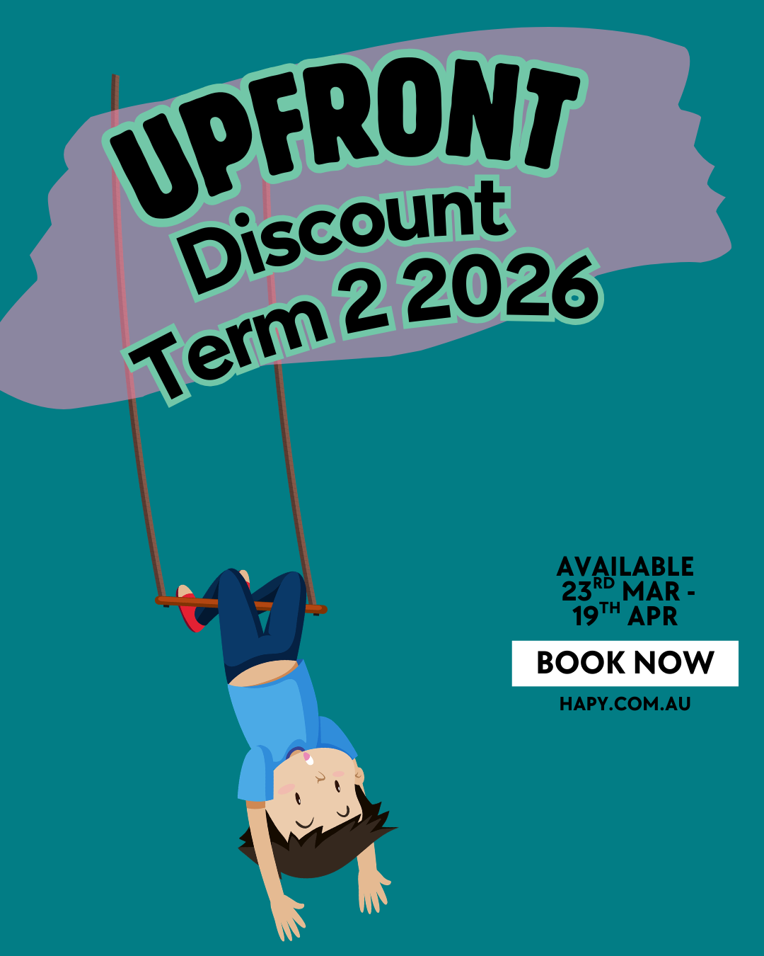 Term 2 - Upfront Booking Available 23/3-19/4