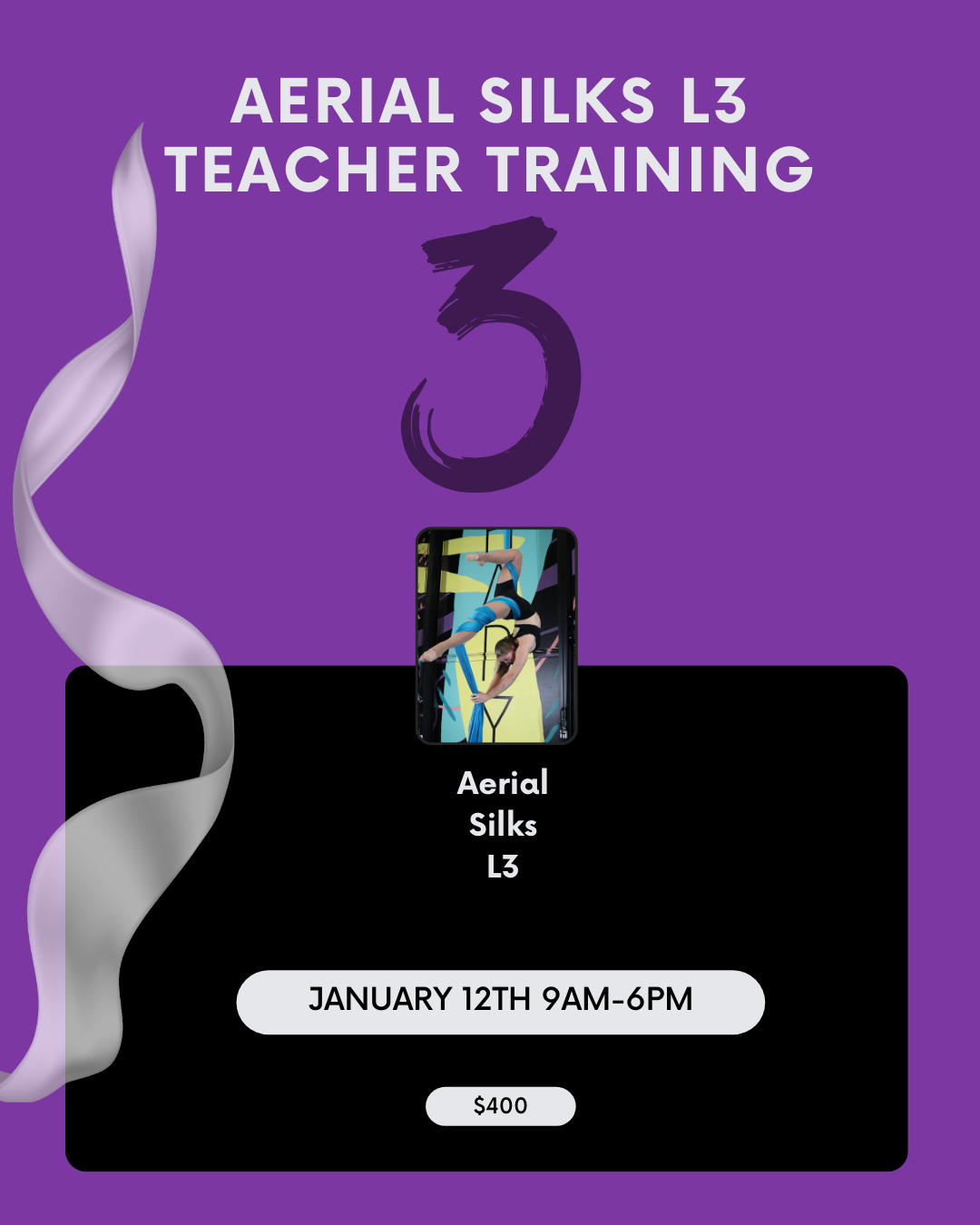 Aerial Wisdom Teacher Training - Aerial Silks L3 Intermediate