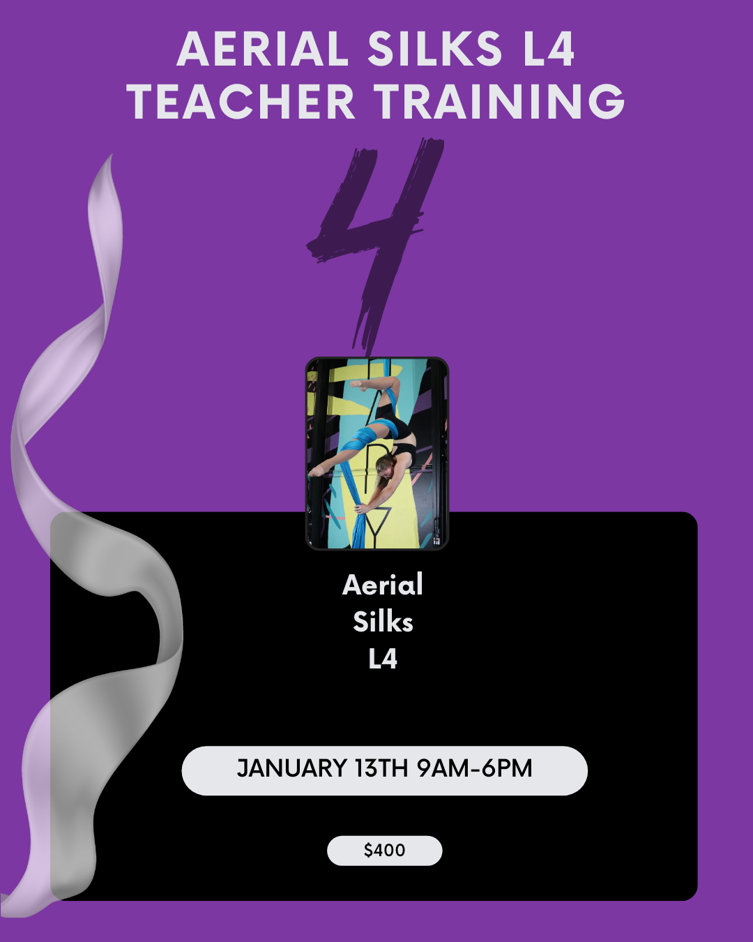 Aerial Wisdom Teacher Training - Aerial Silks L4 Advanced