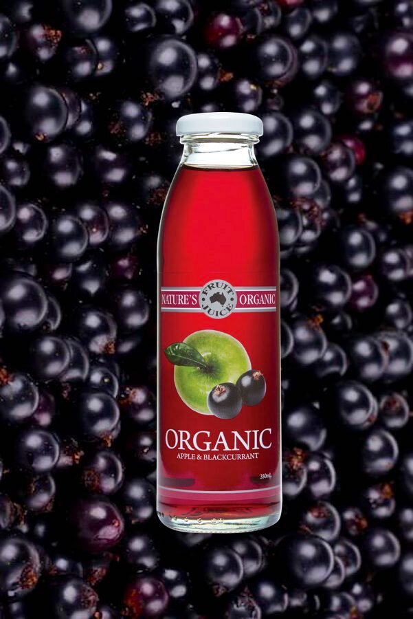 Nature's Organic Apple and Blackcurrant Juice