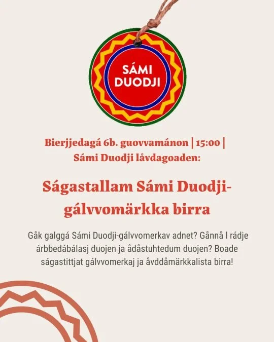 Ságastallam Sámi Duodji-gálvvomärkka birra // Dialog om Sámi Duodji-varumärket!