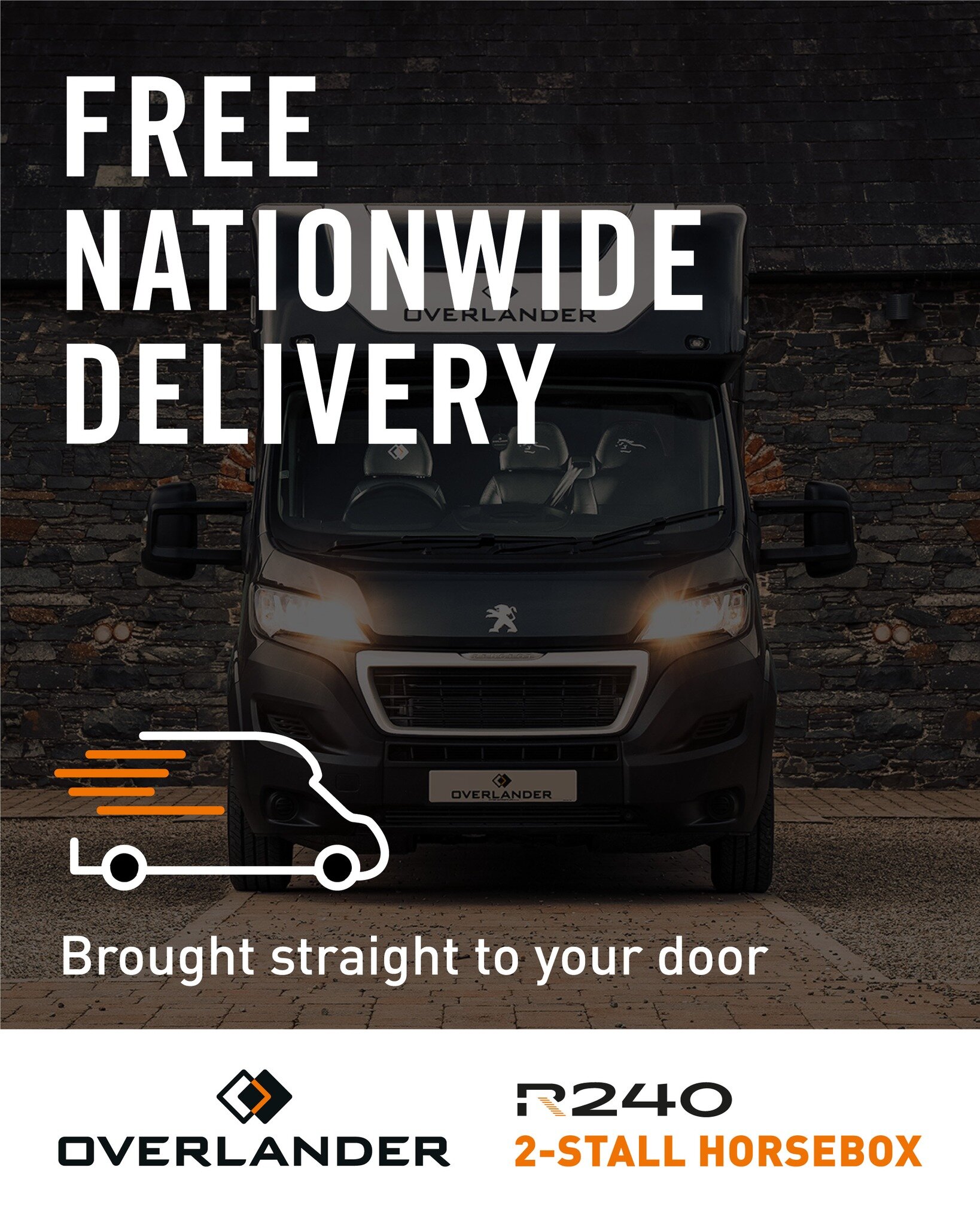 🆓 Great news! 🆓
We offer FREE nationwide delivery of our R240 2-Stall Horsebox in both the UK and Ireland! 🚚🐴 
Wherever you are in the country, you can now enjoy the convenience of having your dream horsebox delivered right to your doorstep. Don'