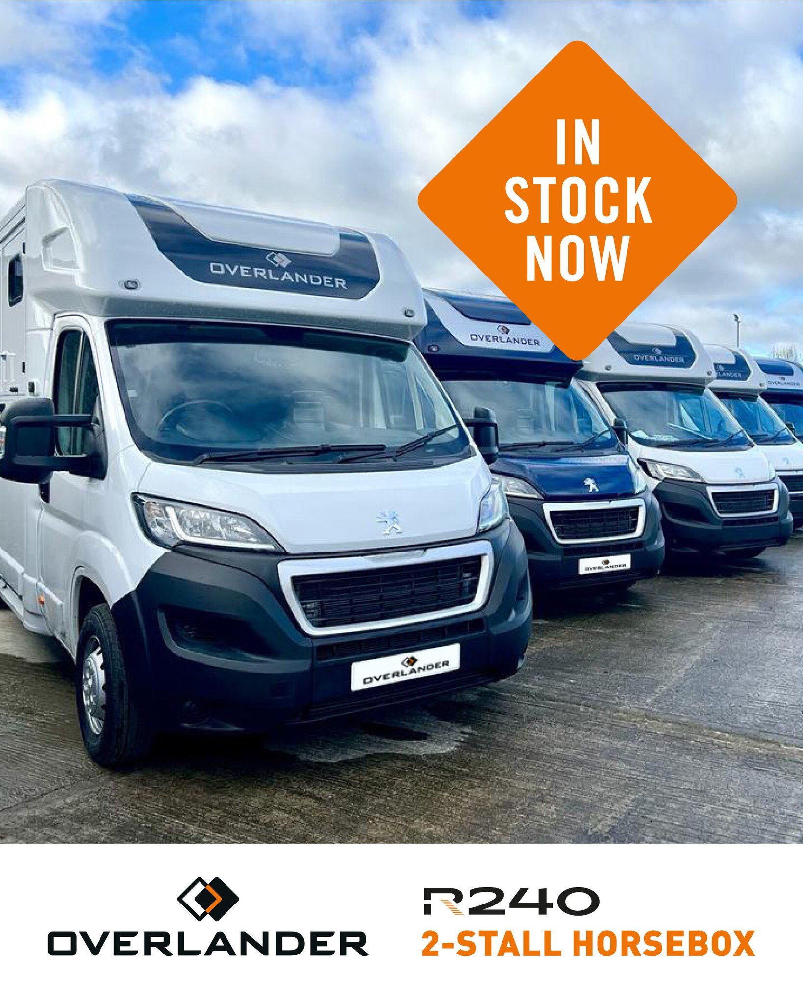 🐴🚚 Skip the lead time! 🚚🐴
There's no need to wait as we have a fantastic selection of brand new R240 2-Stalls available for immediate delivery! Don't miss out on this opportunity to get your hands on our top-quality horsebox that's ready to hit t