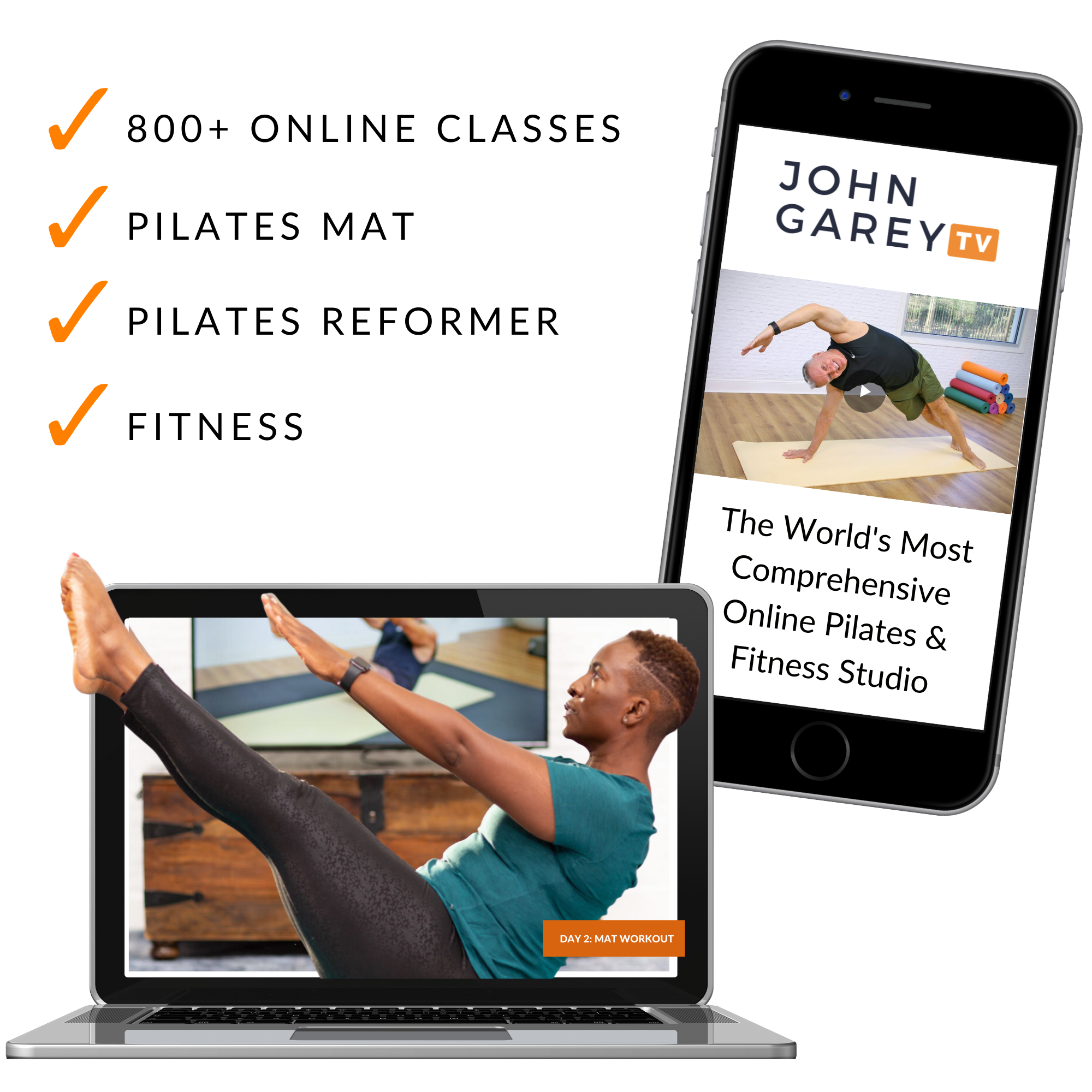 John Garey  Fun Pilates and Fitness Classes On Demand