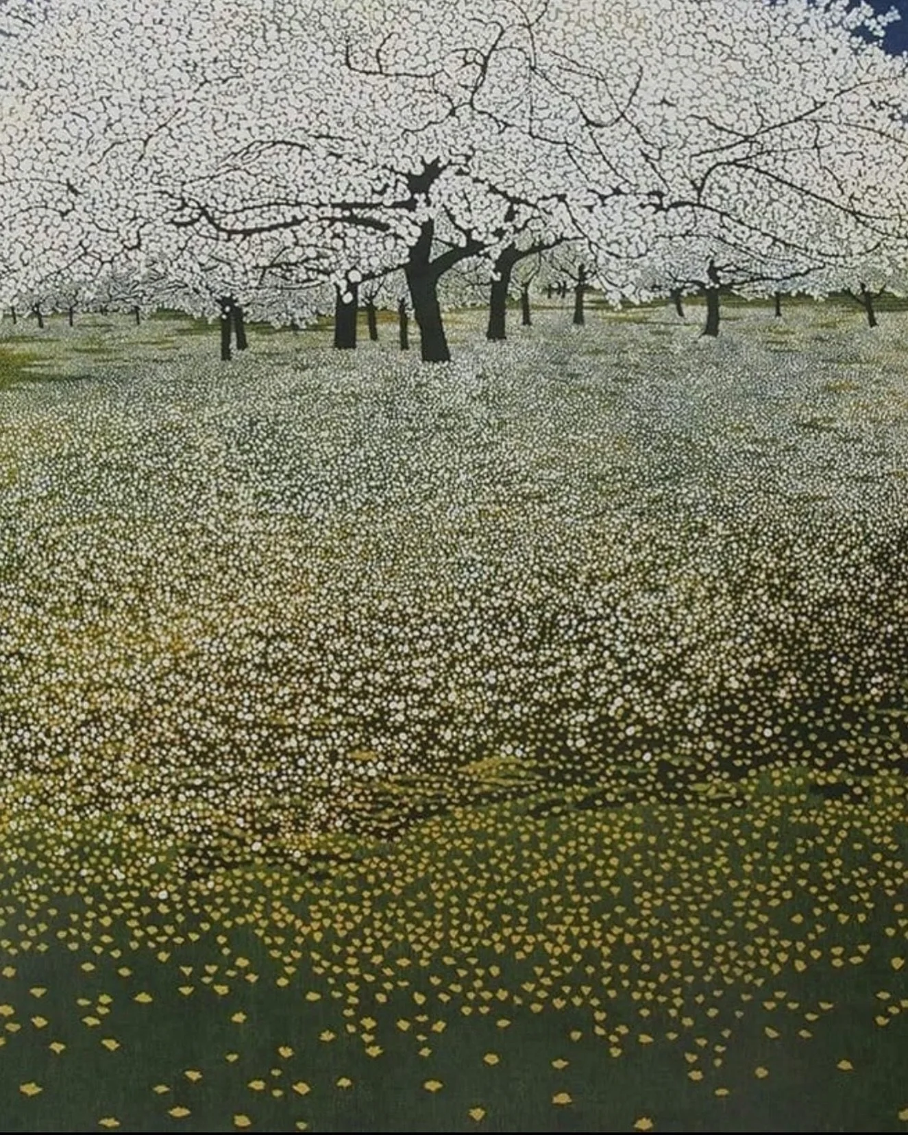 Firstly, at the beginning of Spring,
They sell sake and cherry blossoms
And I smell them.

&mdash; Basho

Aer by Phil Greenwood