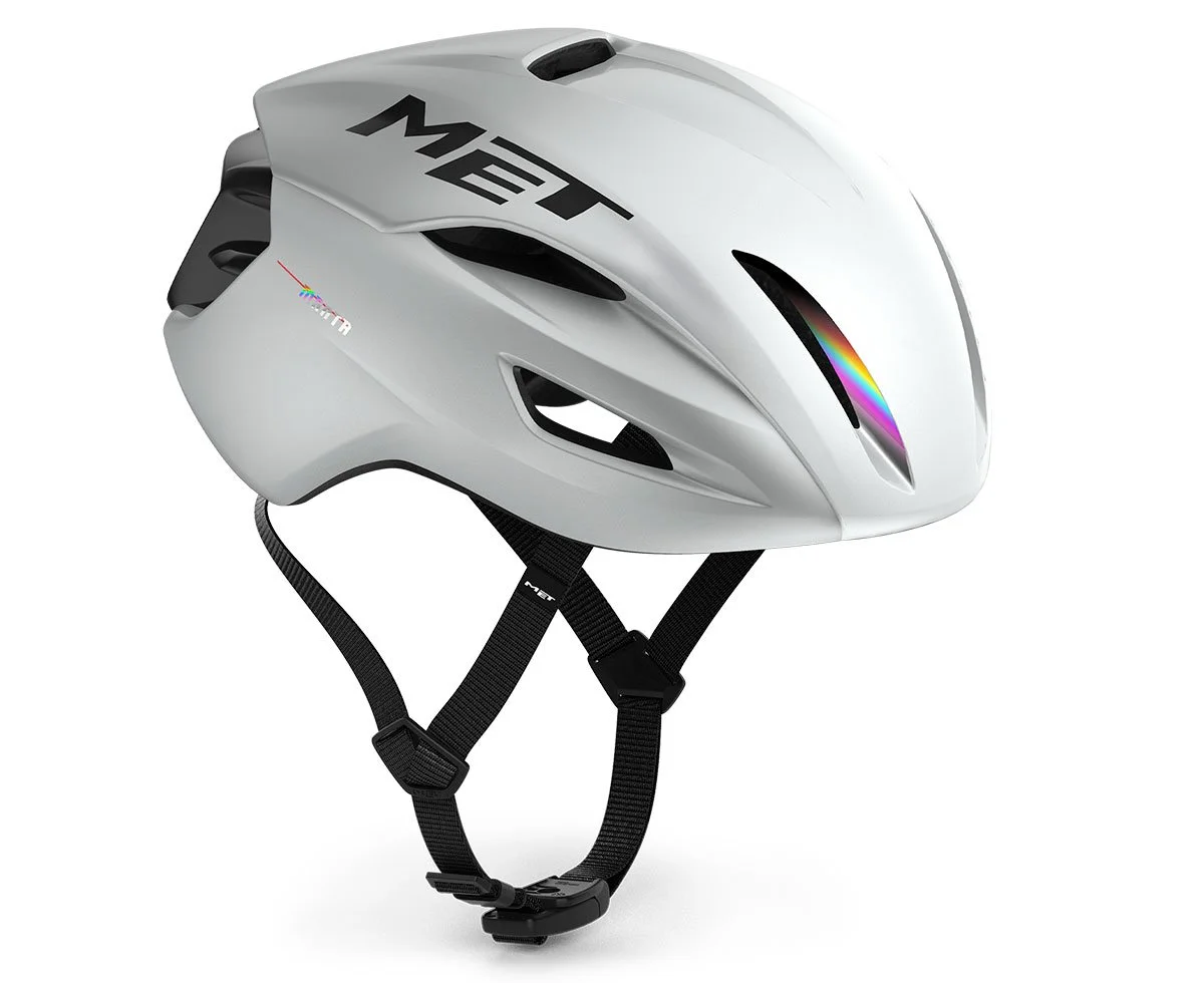 Casque Vélo Route - Manta Mips® White Holographic | Glossy