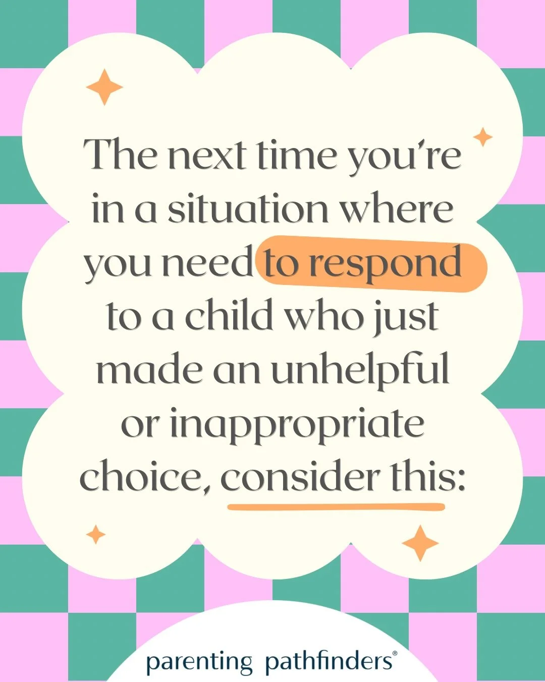 In these moments, try to shift the focus from punishment to preparation. 

Perhaps you can you give them more&hellip; 

✨Clarity ➡️ clearer expectations or simpler directions.

✨Time ➡️ more patience, processing time, or a slower transition.

✨Regula