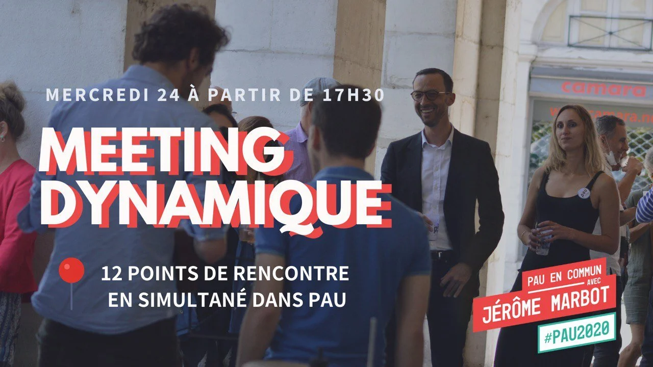 Meeting dynamique de Pau en Commun  mercredi 24 juin à partir de 17h30