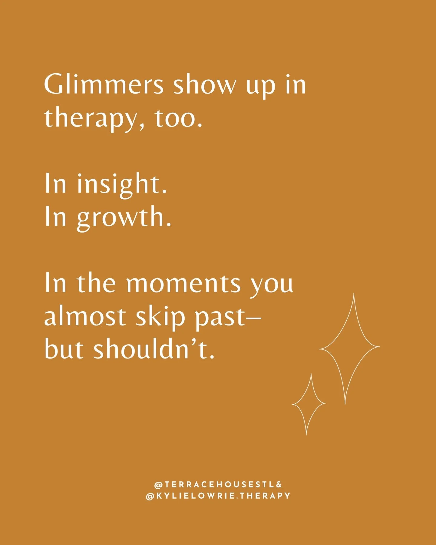 Therapy isn&rsquo;t only about unpacking what&rsquo;s hard. A lot of healing happens in the moments people are quickest to brush off.

The new boundary you set and barely mentioned?
The way you responded differently this time?
The insight that landed