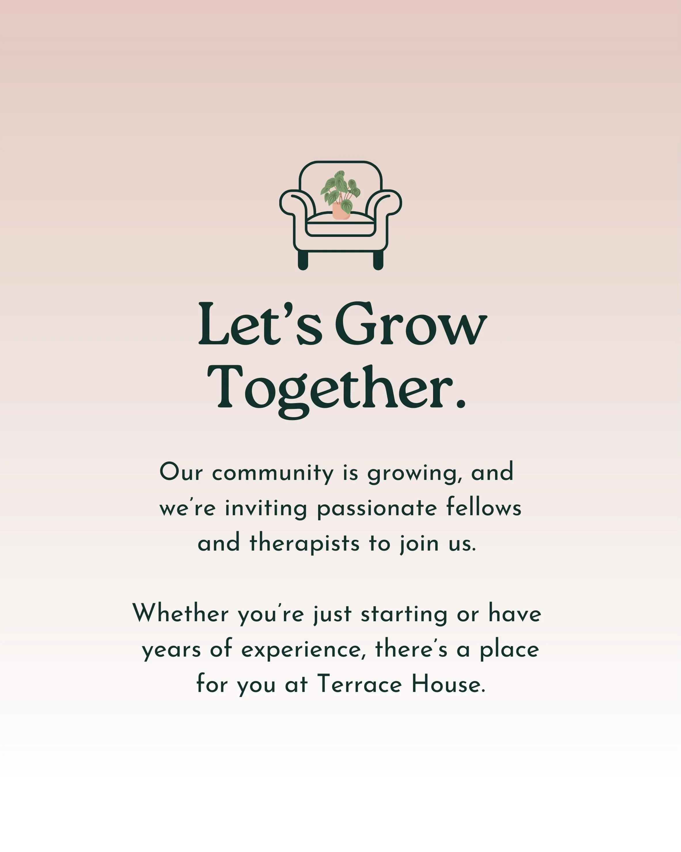 Let&rsquo;s Grow Together 🪴

To apply, please email your resume and cover letter to us at hello@terracehousestl.com.

Have questions before you apply? Don&rsquo;t hesitate to reach out, we&rsquo;re happy to connect.