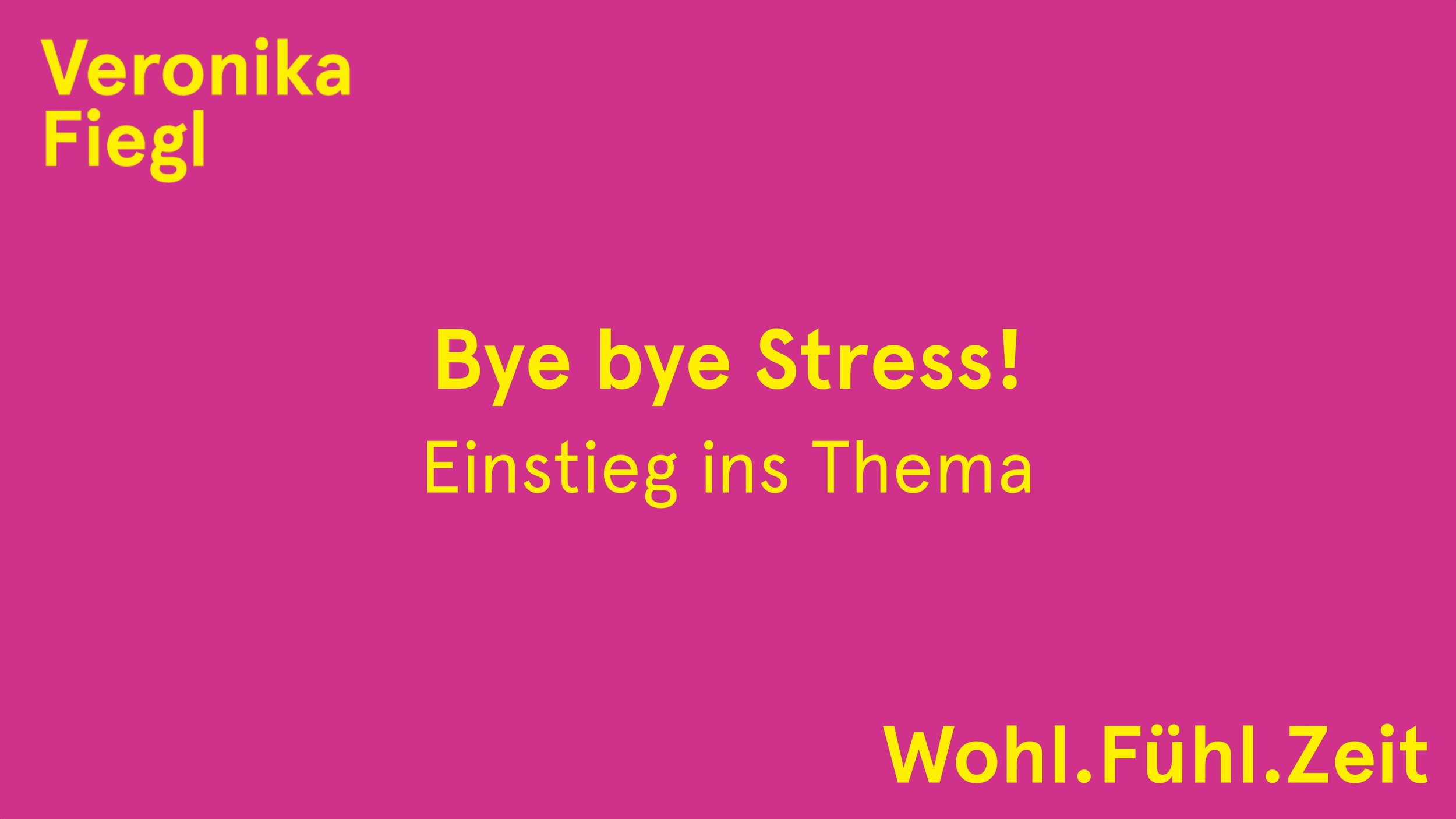 1. Einstieg ins Thema: Bye, Bye, Stress (6:48)