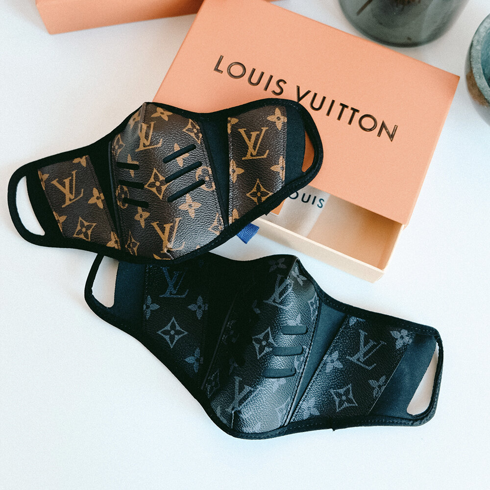 Silk Louis Vuitton Mask – Mi Gente Customs