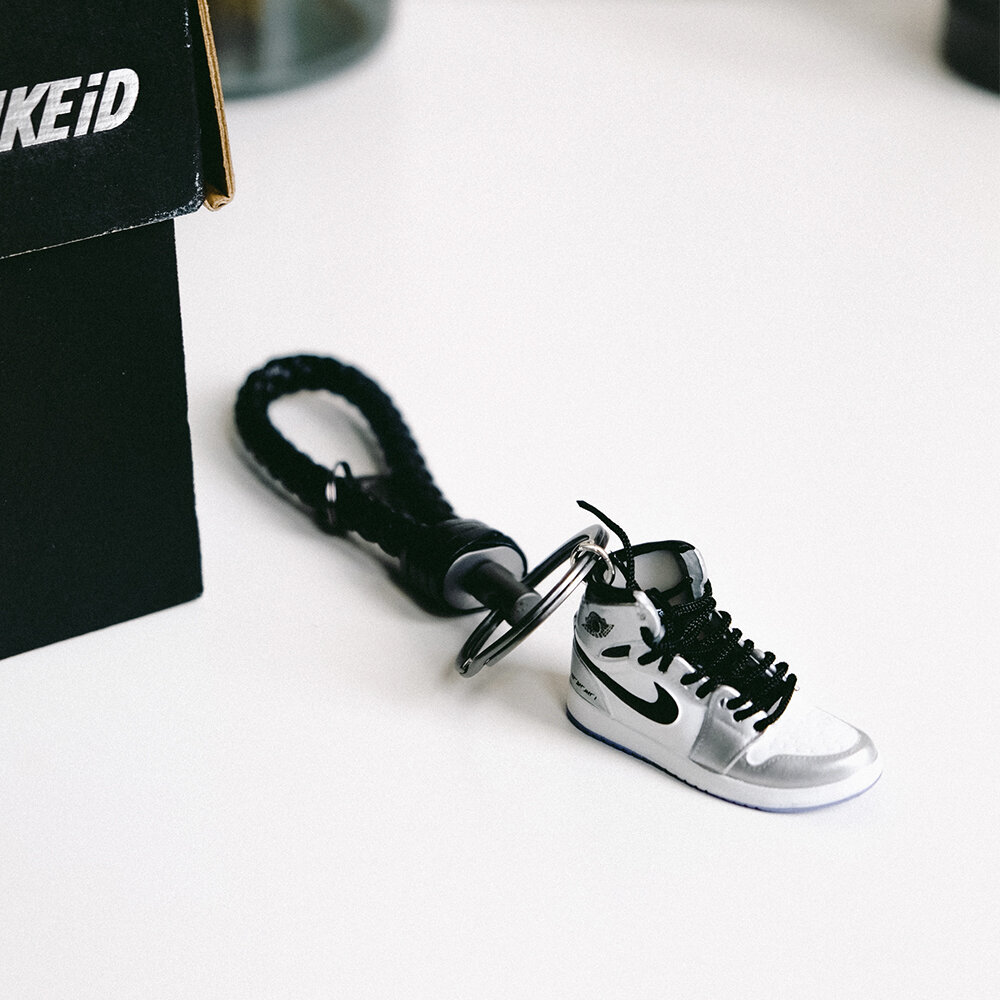 Nike Air Jordan Grey 3D Sneaker Keychain — THAT