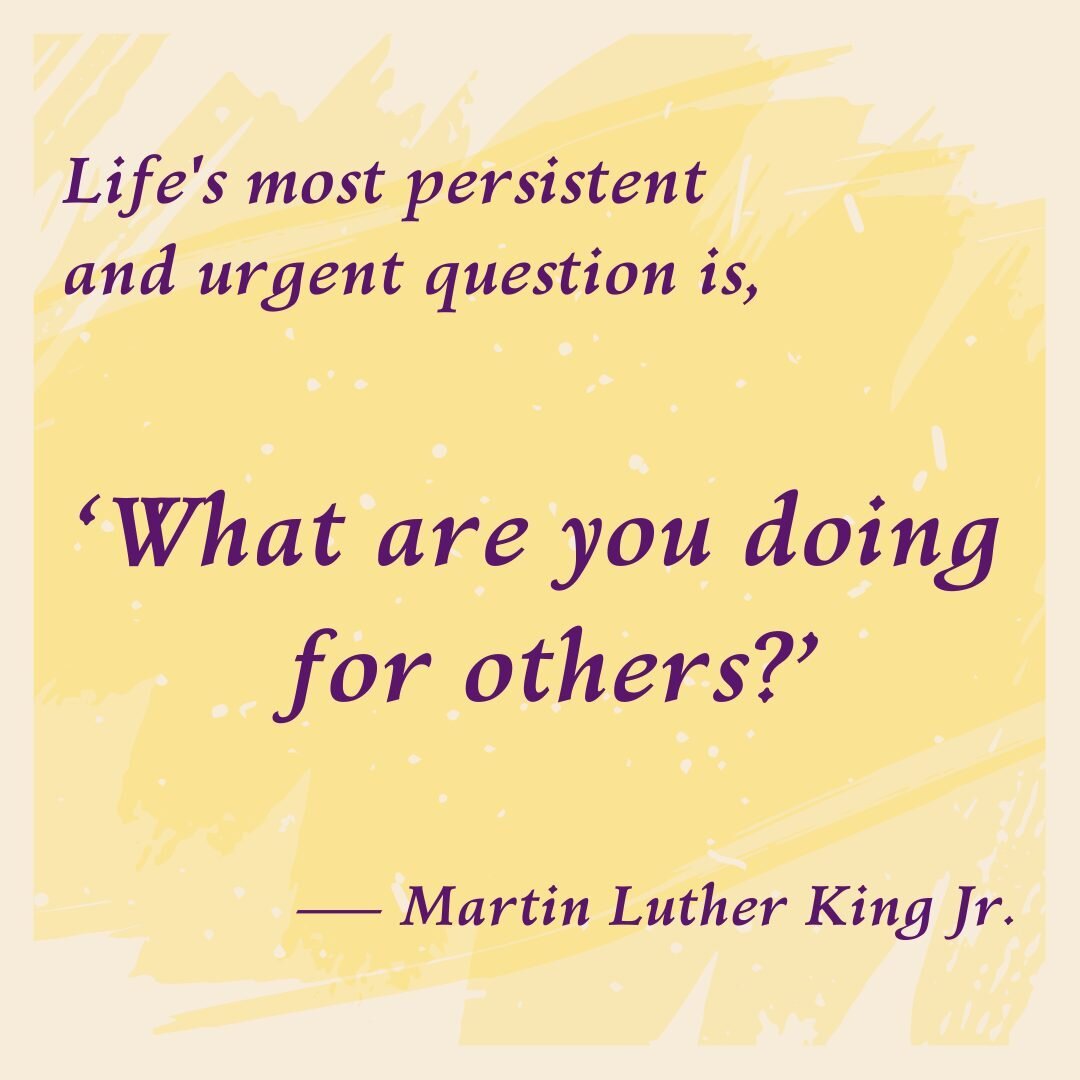 This Martin Luther King Day, take some time to consider the ways you can make the world a better place. Reverend King's legacy remains with us not only in his tremendous fight for civil rights for black Americans, but in the example of community enga