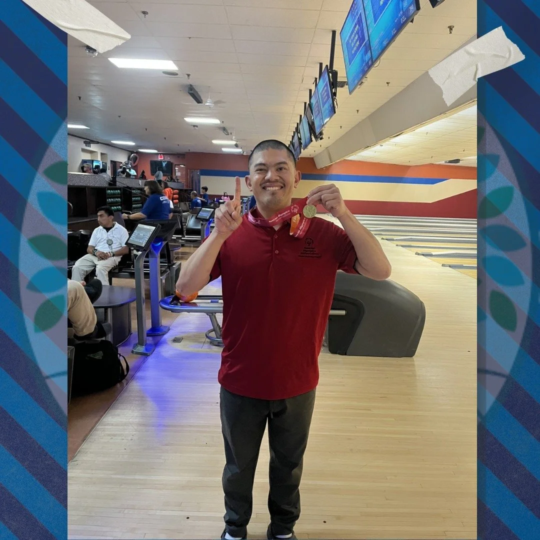 Jeff is the recent recipient of a well-earned gold medal from @specialolympicsnca! Congratulations!
#specialolympics #disabilityinclusion #bowling