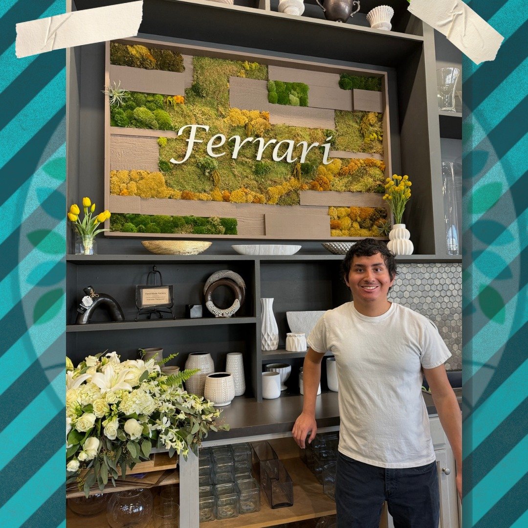 Congratulations to Patch on starting his internship with @ferrariflorist - and congratulations to Ferrari Florist &amp; Gardens on getting to work with Patch!
#disabilityinclusion #shoplocal #santacruz #congrats
