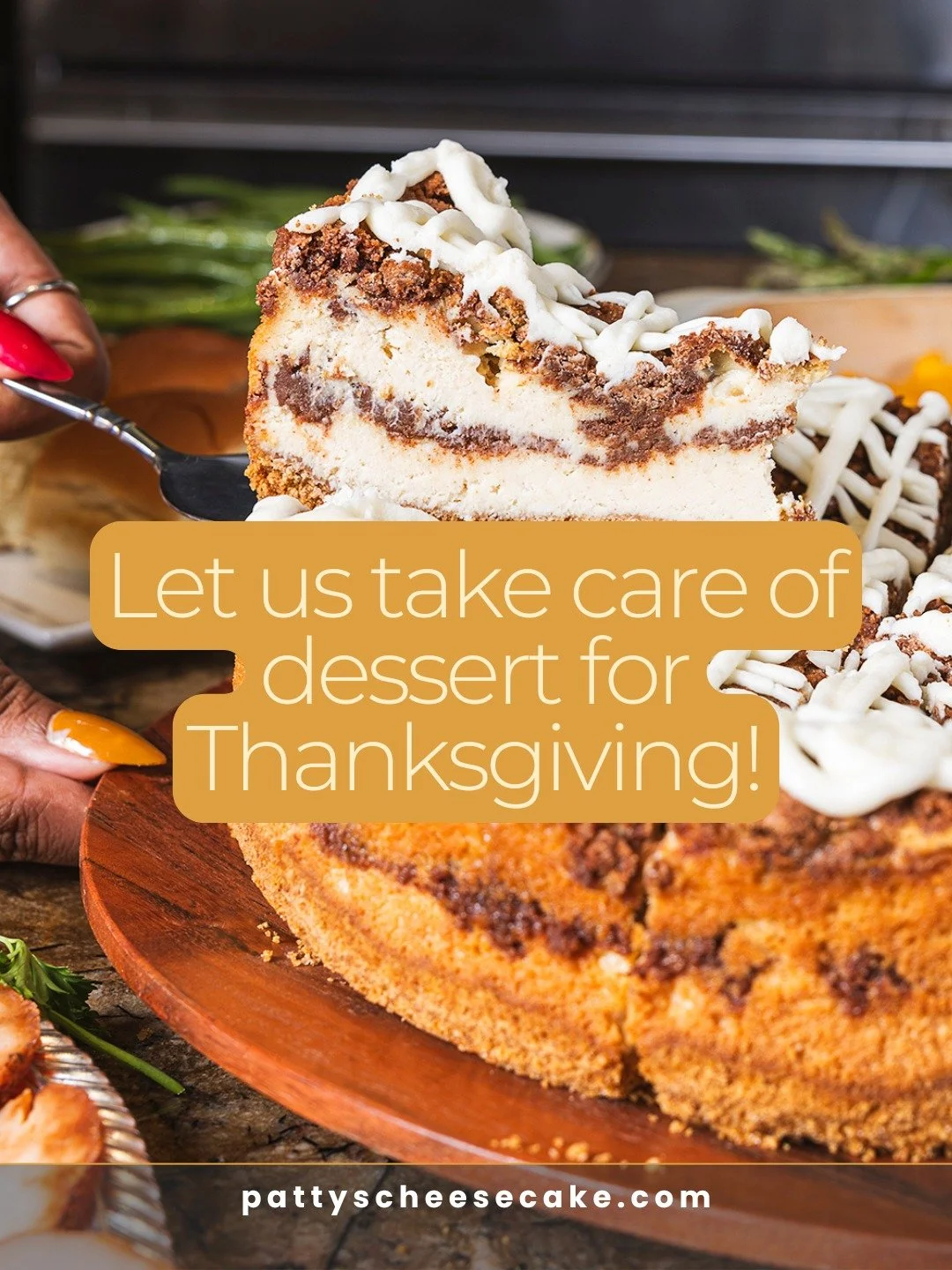 Family, food, and plenty of sweets. 🍰✨

Pre-order your favorites by Nov. 19 for pick up on Nov. 25 or 26 from 11am-3pm

We&rsquo;ll handle dessert, you make the memories &mdash;link in bio to order.