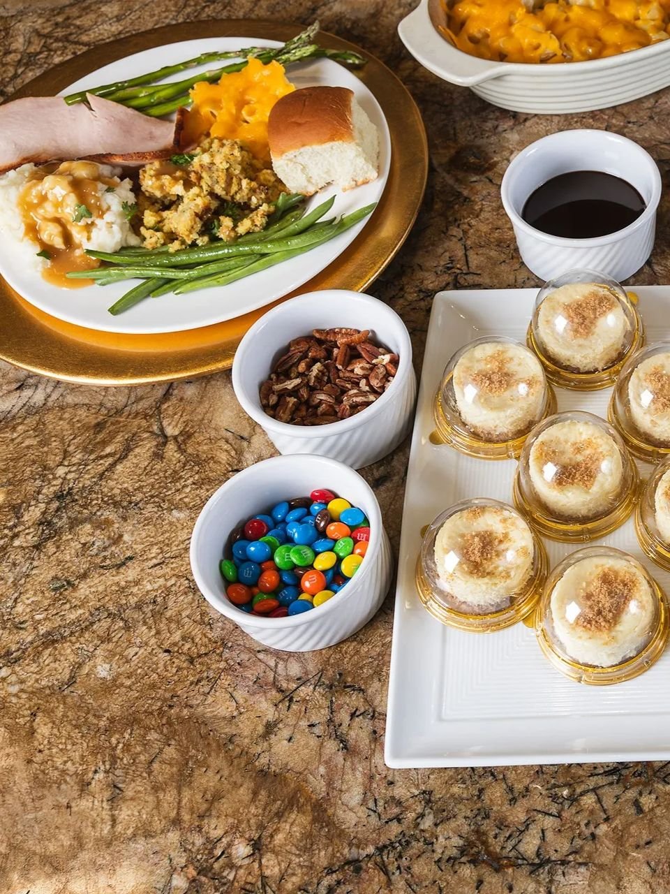 Friends, food, and cheesecake. That&rsquo;s the trio we&rsquo;re most thankful for. 🧡

Bring the sweetness to your Friendsgiving table this year with our Petite Cheesecake Bar Kit. Build it, top it, love it &mdash; link in bio to order for a future 