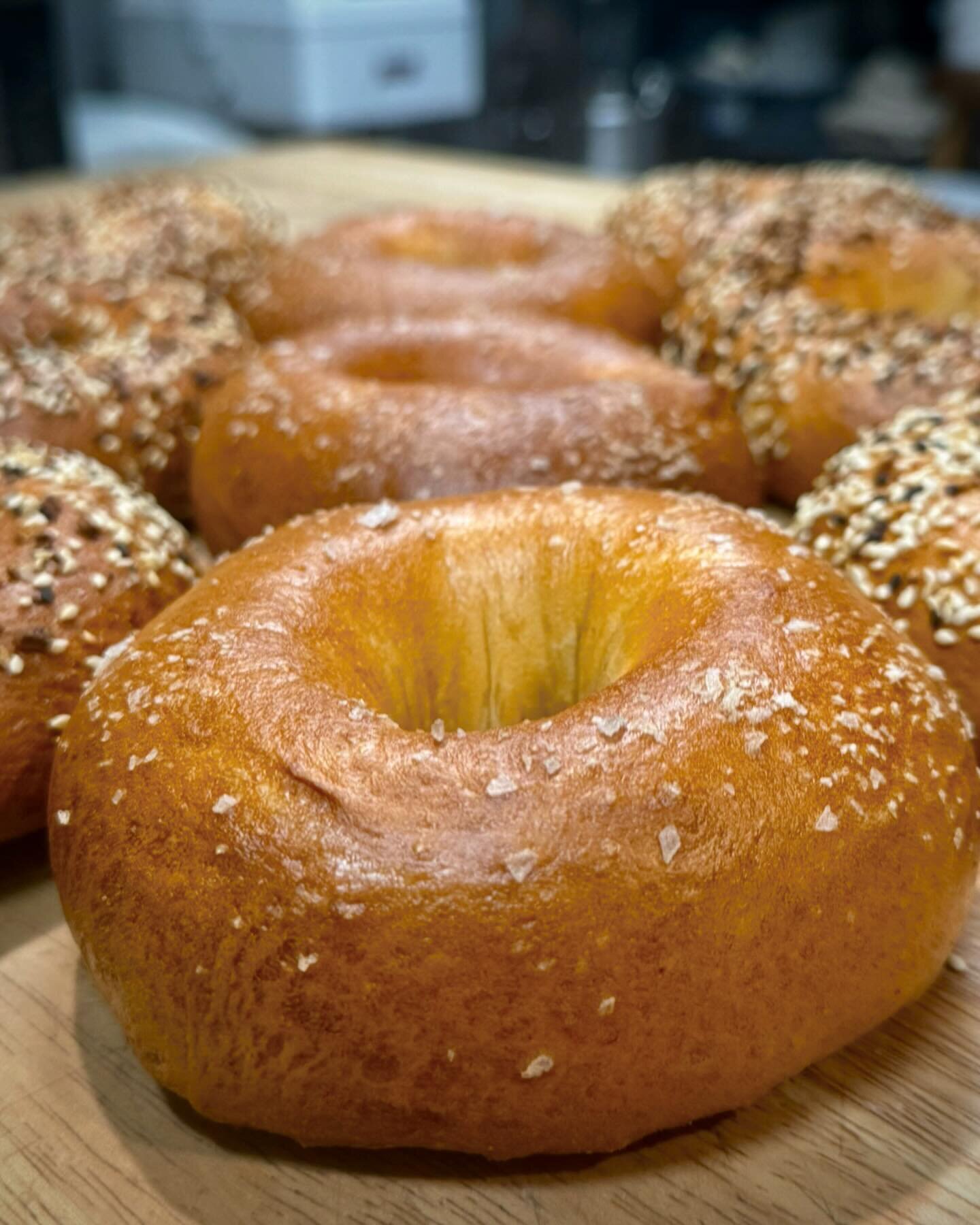 Developing bread products takes a lot of time and patience (neither of which I have in abundance) because every batch takes 2-3 days. We&rsquo;ve made soooo many bagels in the last couple of weeks on this relentless quest for a bagel we can proudly p