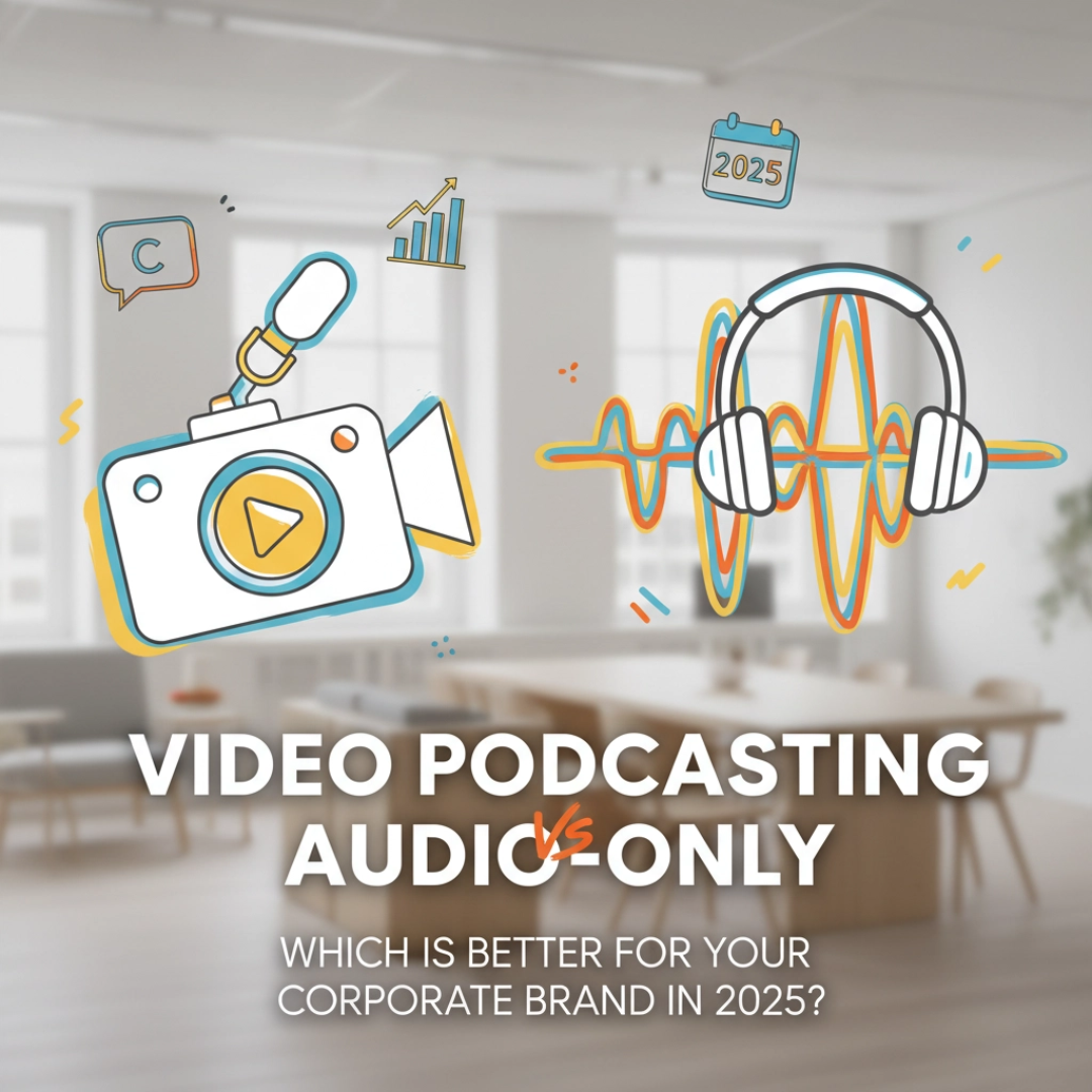 Video Podcasting vs Audio-Only: Which Is Better For Your Corporate Brand in 2025?