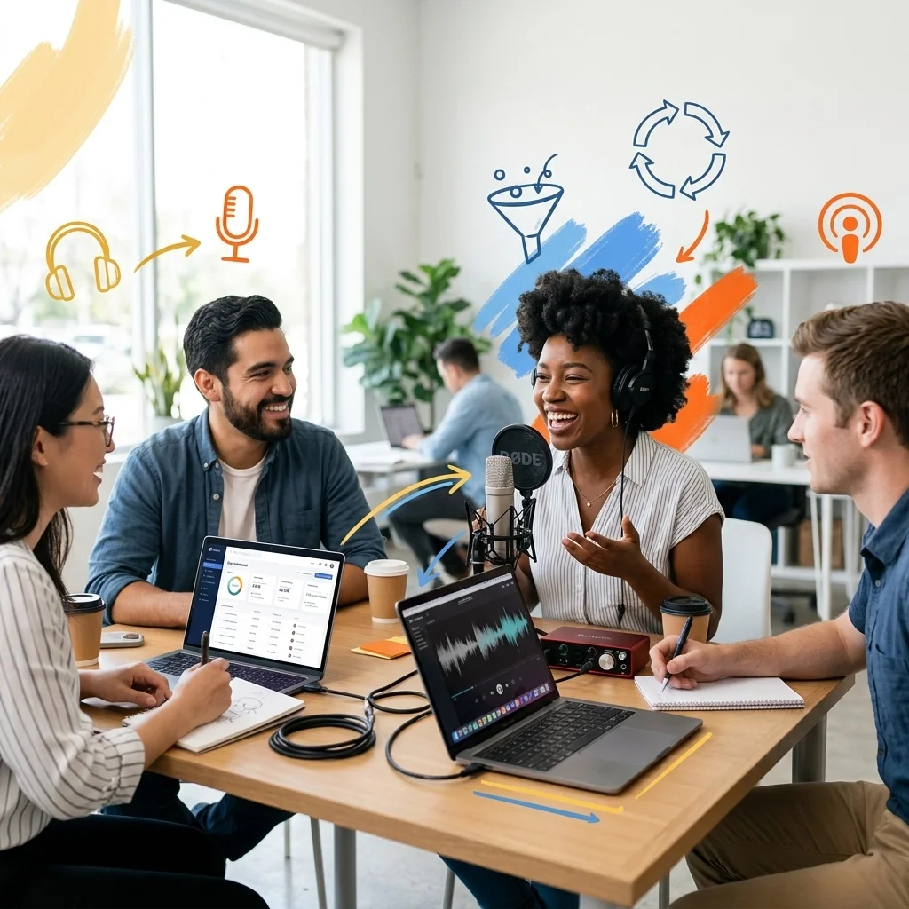 How to Integrate Your Podcast With Your Sales Funnel (Easy Guide for B2B)