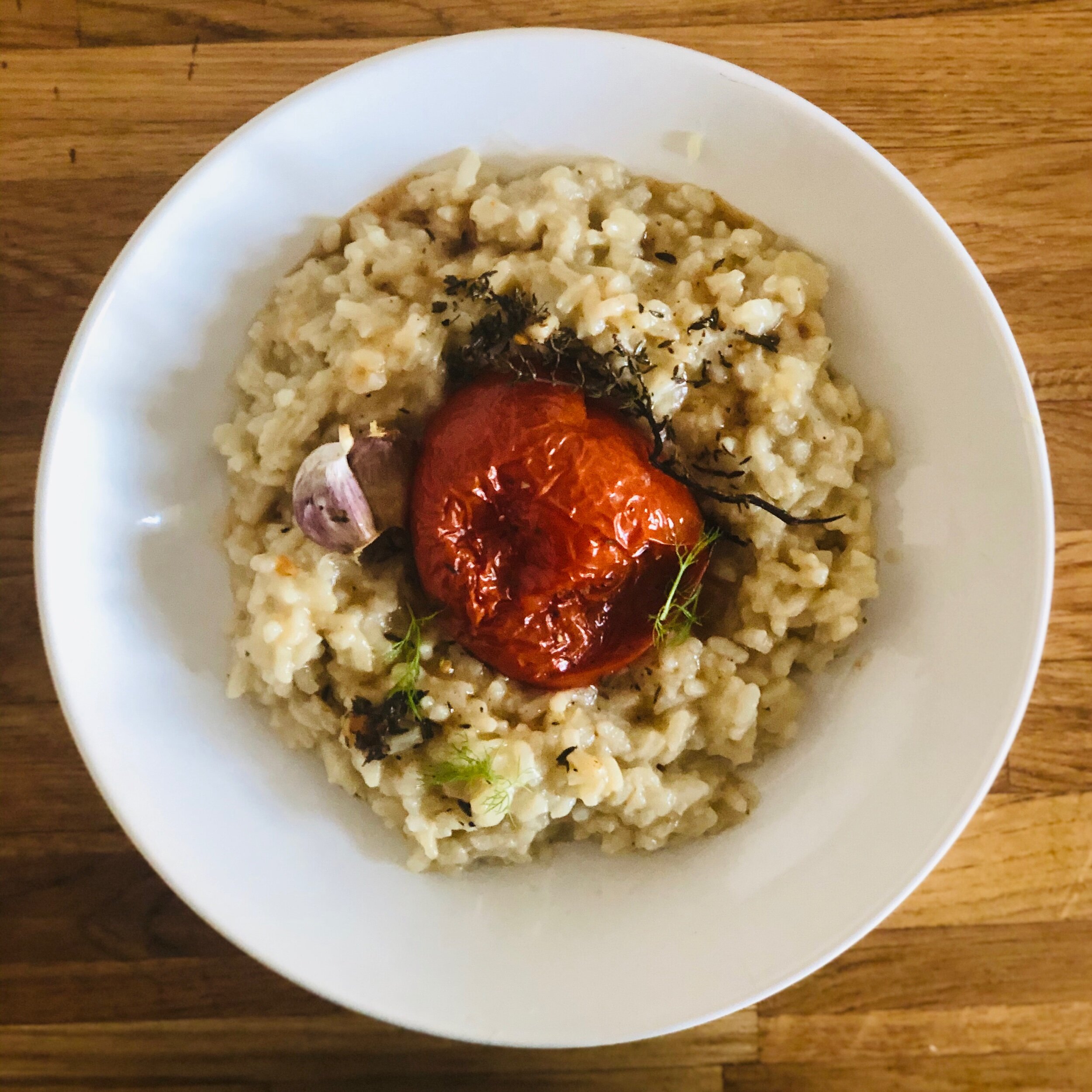 Risotto z pieczonymi pomidorami