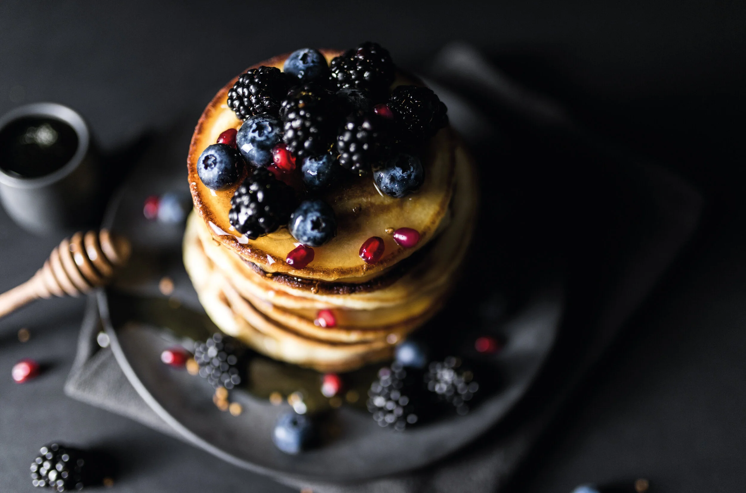 Goldene Pancakes Detail 4