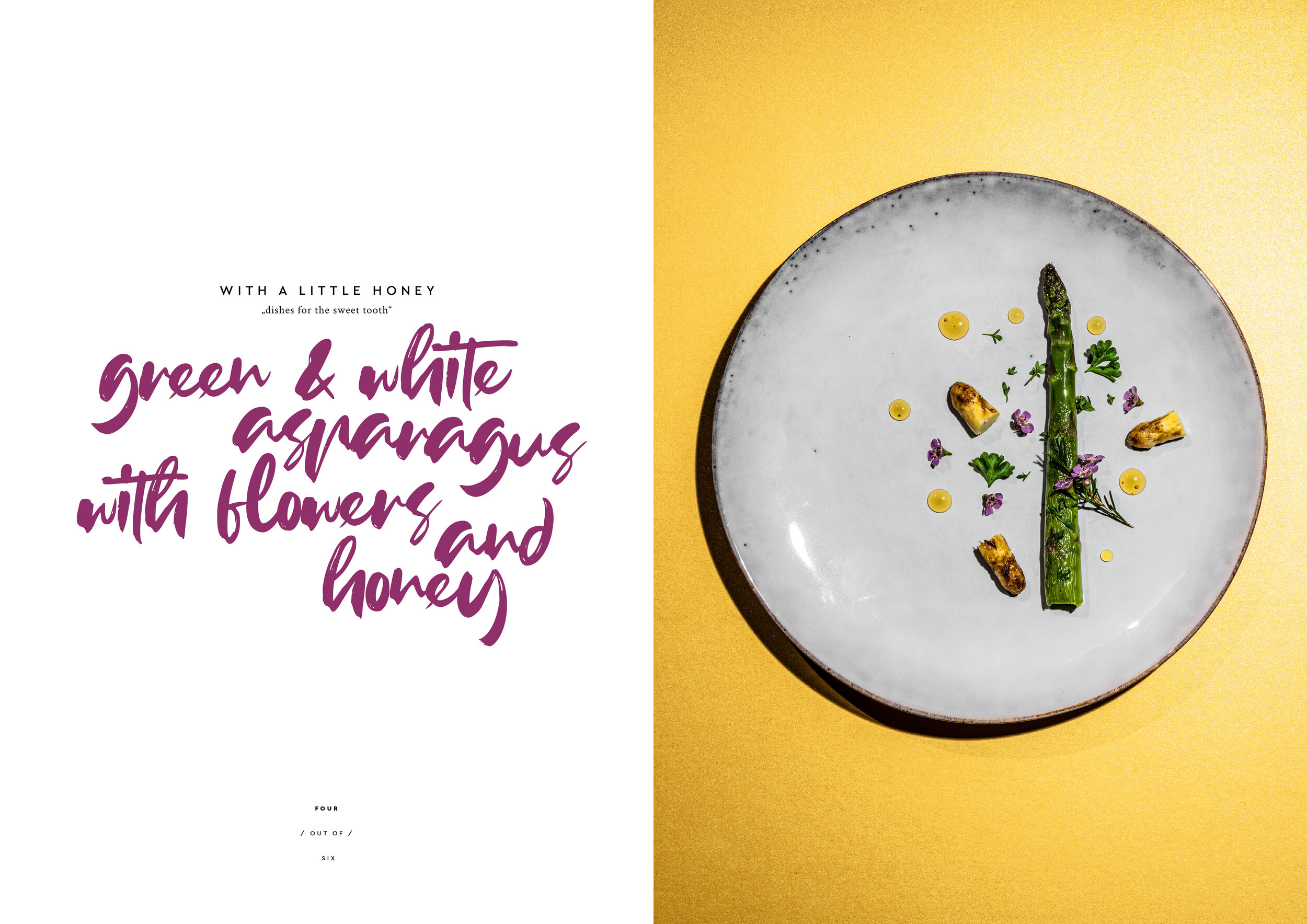 with a little honey - asparagus