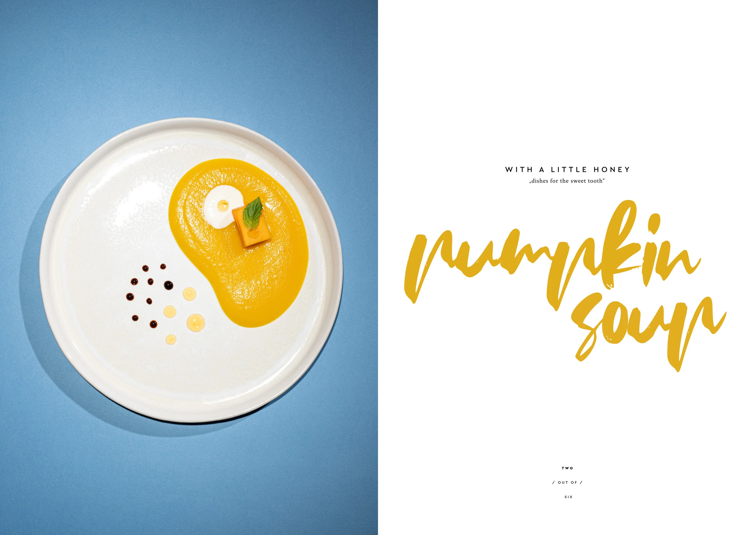 with a little honey - pumkin soup