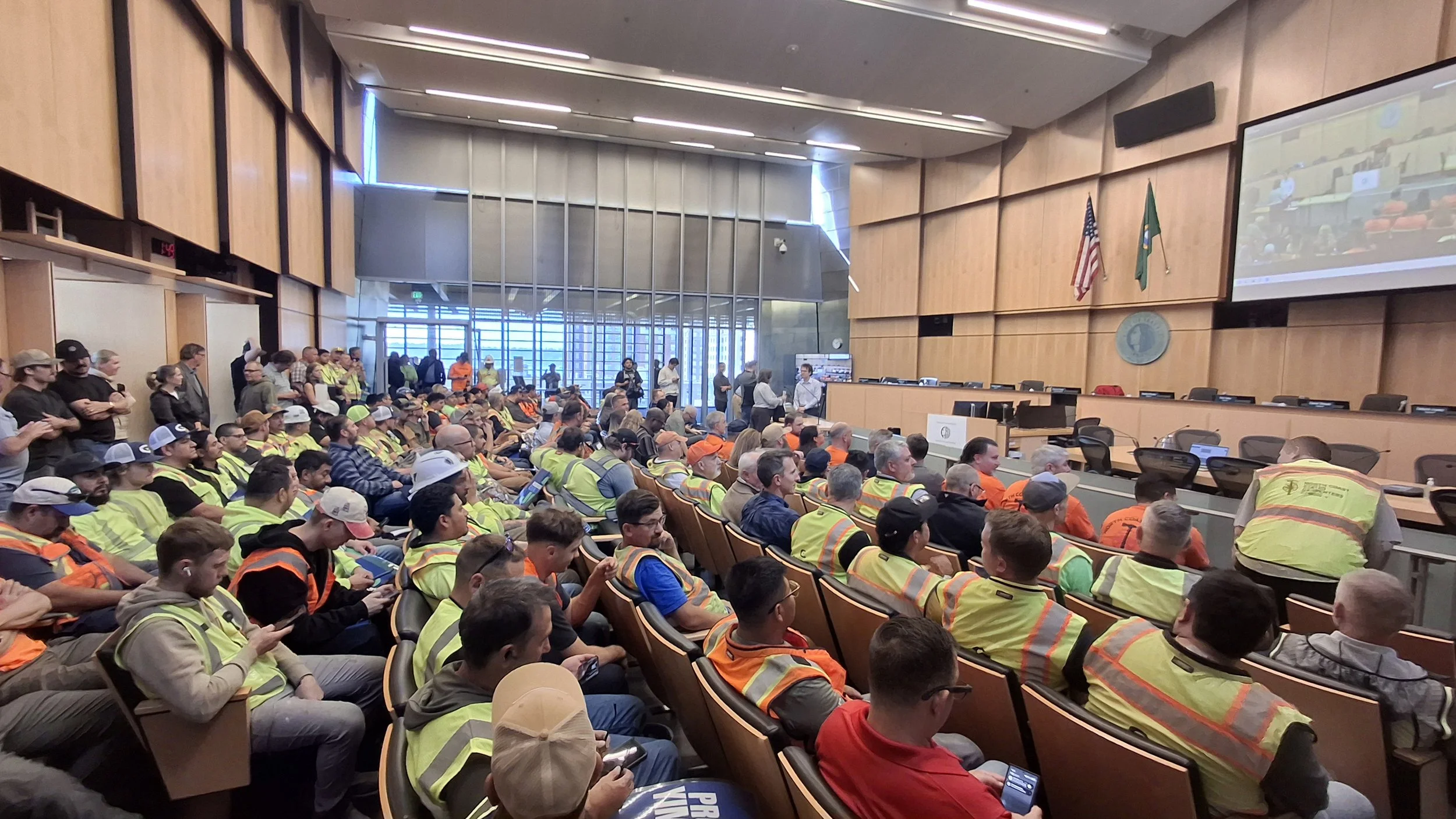 Testifying for MHA Fee Reduction at Seattle City Council