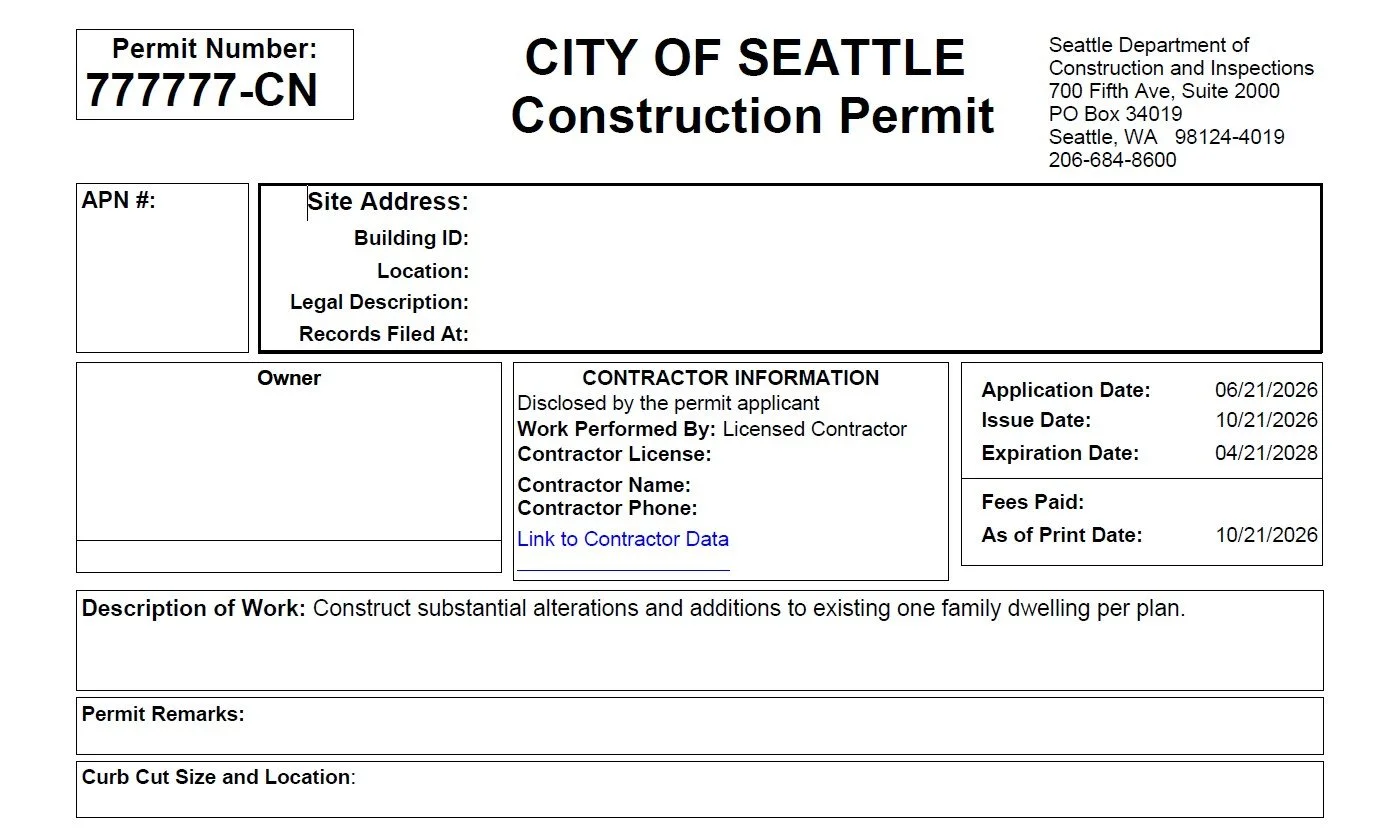 What does it take to get a building permit in Seattle?