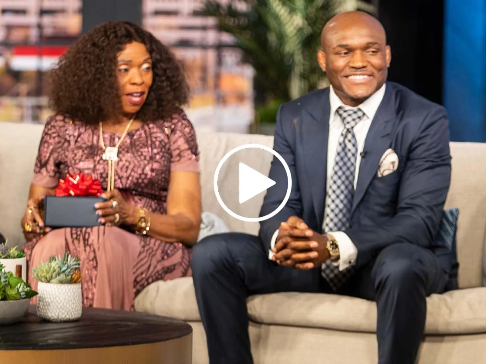 UFC Champion Kamaru Usman Surprises Parents with New House!