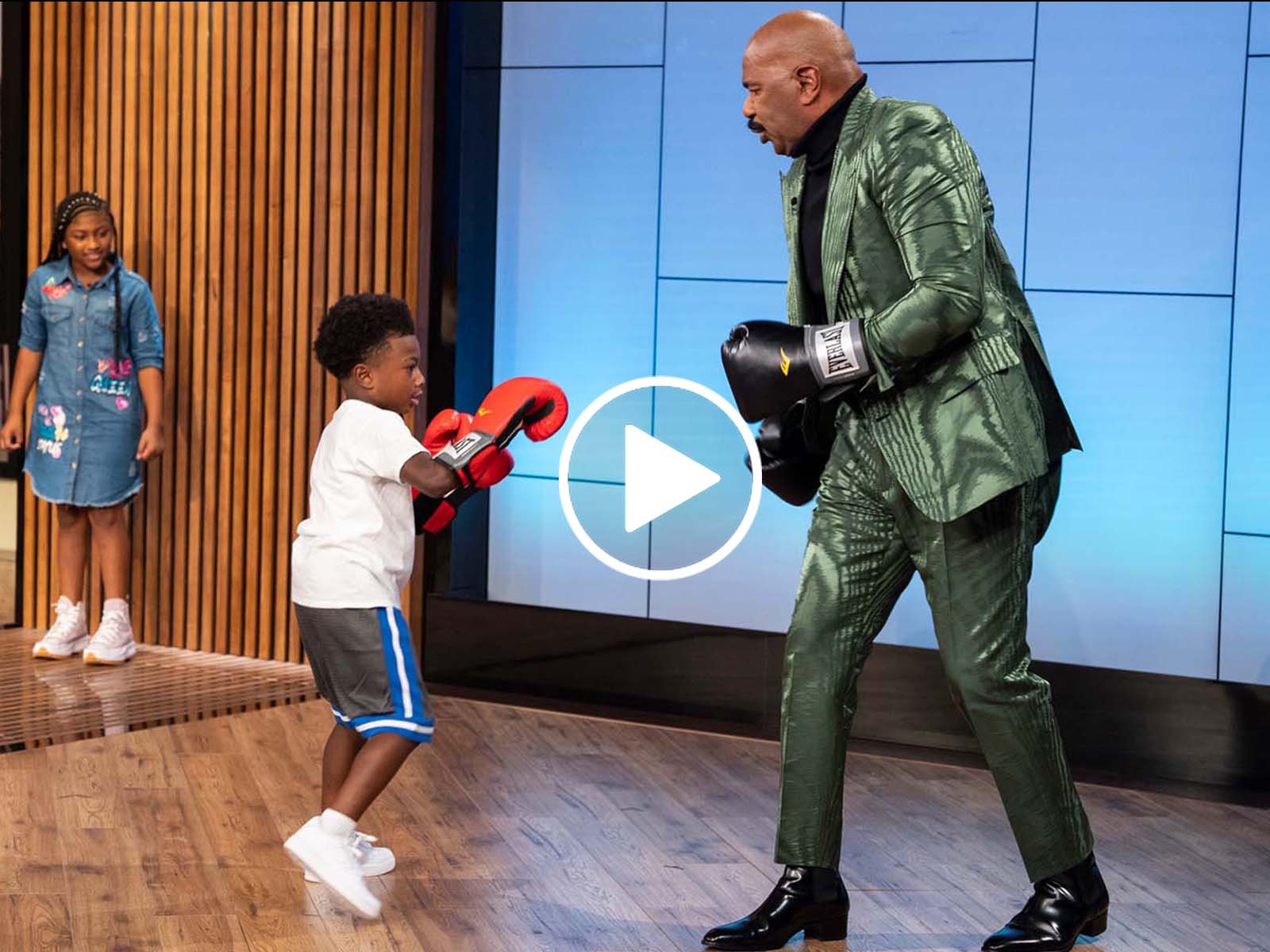 Mike Tyson Surprises 8-Year-Old Boxing Star!