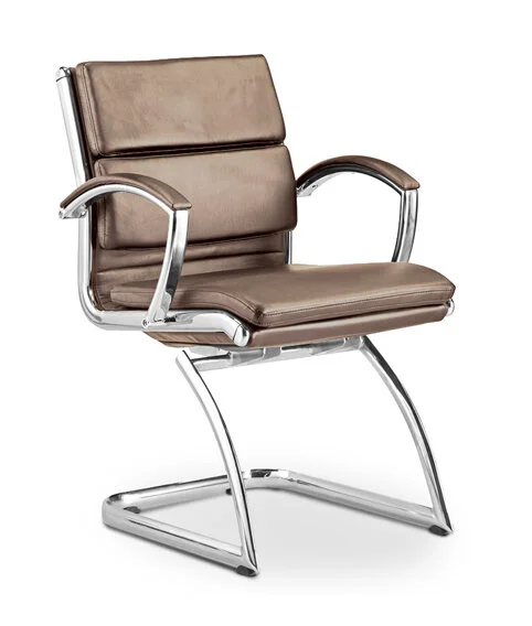 Livello Leather Guest Chair in Sand