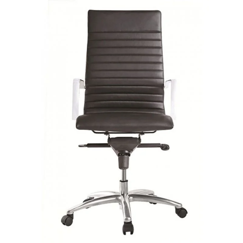 Zetti High Back Leather Executive Chair in Black