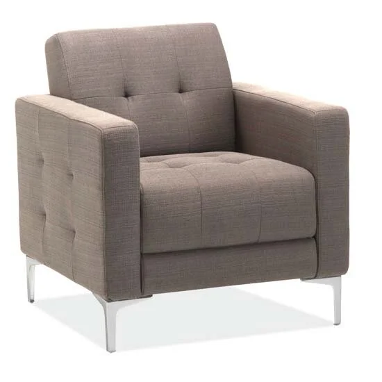 Draper Retro Club Chair in Taupe