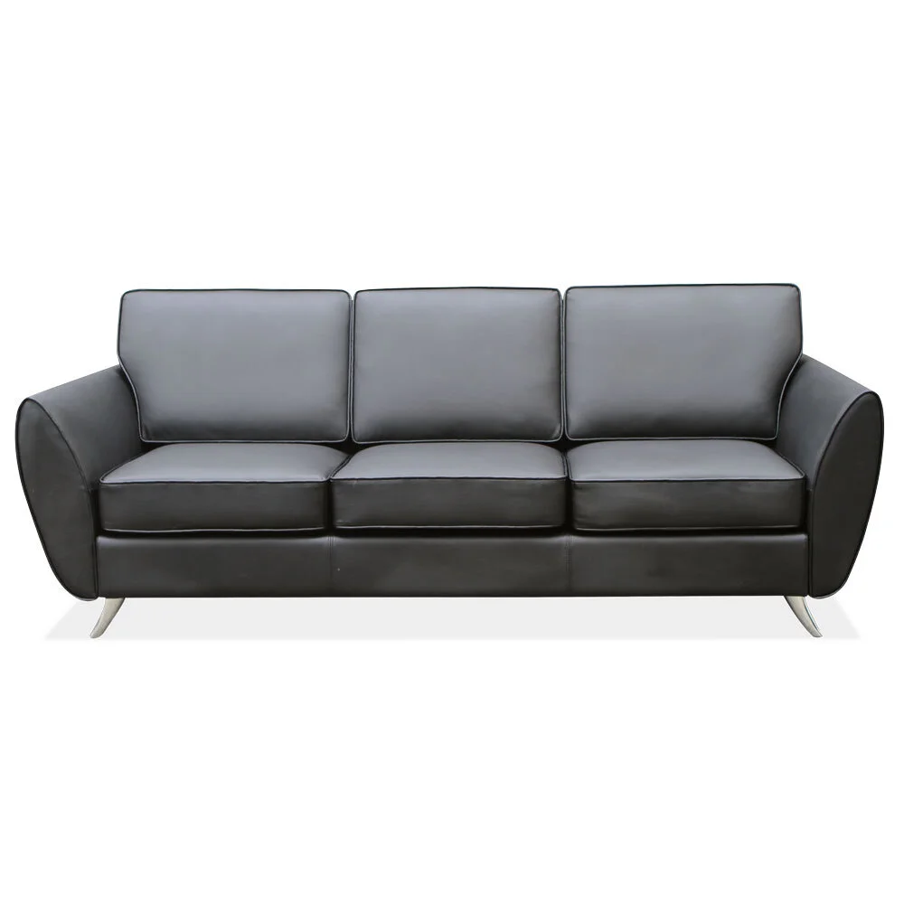 Sterling Sofa with Brushed Chrome Legs