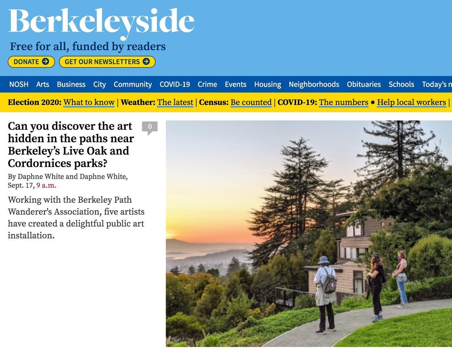 Check out the article about Intersections by @daphne_white_2. Thanks for posting this story @Berkeleyside.

Click through bio to read!

#localjournalism #mediamatters #pathwayart #womenartists #pointsofconnection #access #publicspace #artevent