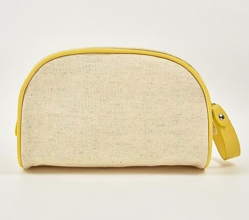 Summer love!  This all natural linen bag is the perfect accompaniment for your summer travel items.  Washable interior so it always stays looking great.  #summer #summerbag #cosmeticbag #giftwithpurchase #custommade #beautyjunkie #beautyaddict #beaut