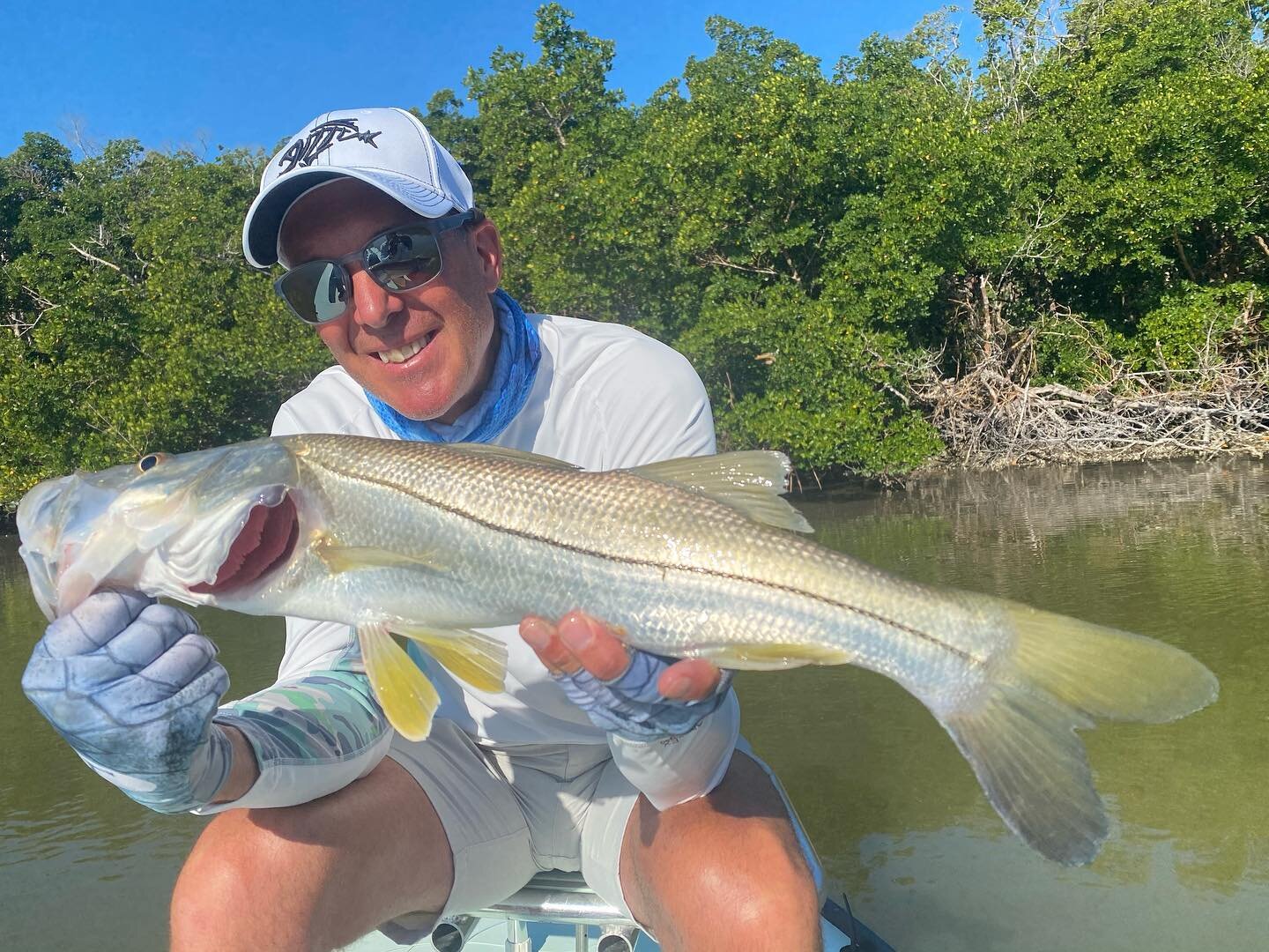 @rthibault15 #sightfishing #snookonfly nothing big but constant action makes for a fun day. 
Naplesfloridaflyfishing.com
AnglersAddictionGuideSvc
#flyfishingguide #sightcasting #saltwaterflyfishing #flylords #guidetools #feelconnected #asquith #nrxpl