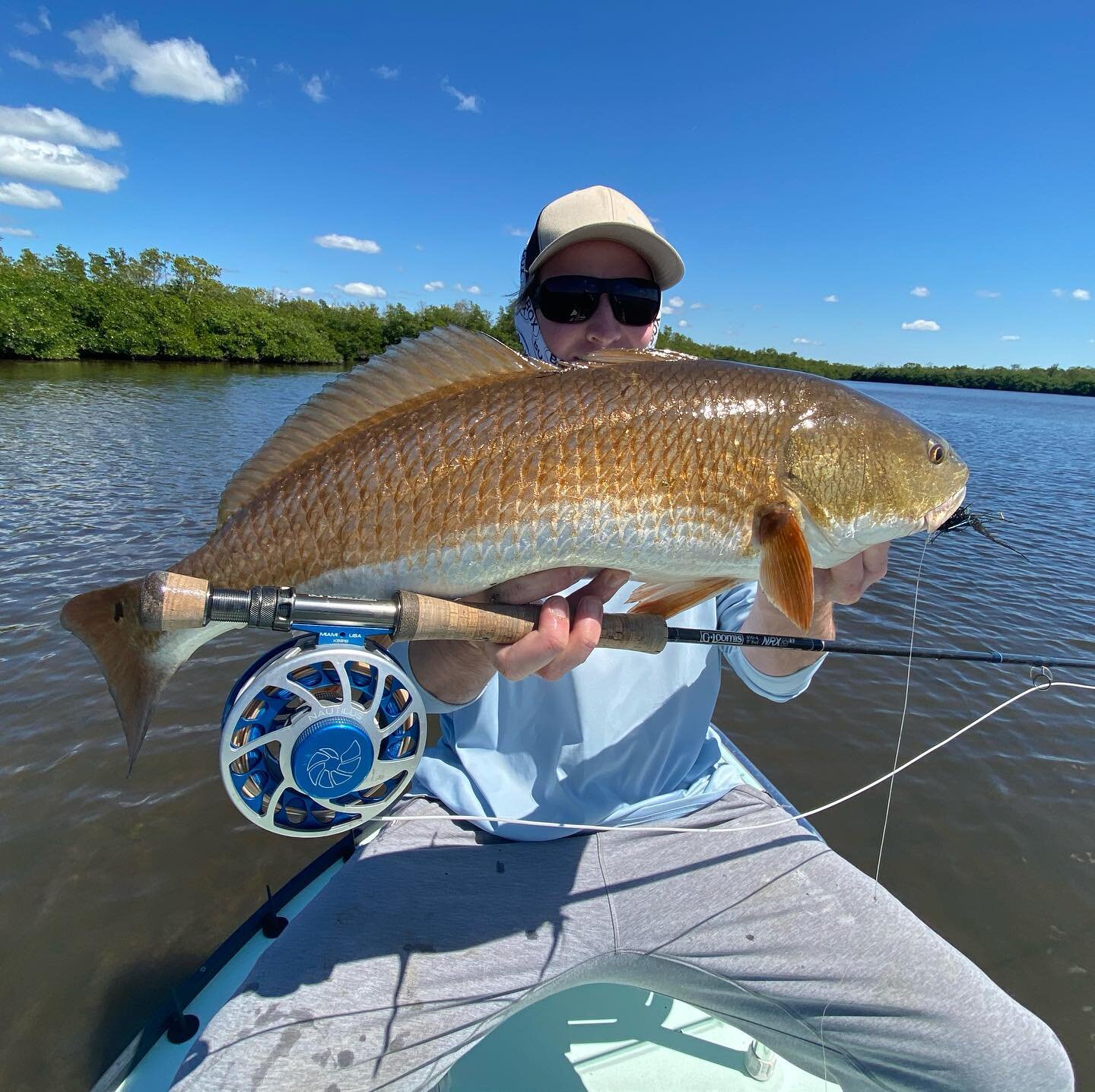 @bonjayusa with a chunky #redfish that refused to sit still for the pic. 
Naplesfloridaflyfishing.com
AnglersAddictionGuideSvc
#flyfishingguide #sightcasting #saltwaterflyfishing #flylords #floridaflyguides #naples #10kislands #everglades #gulfcoast 