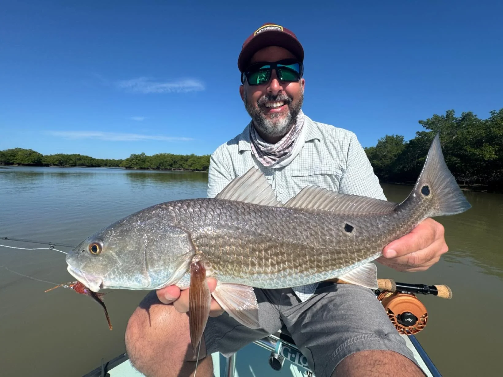 I have days available in December to fill, call to book your trip. Omar Lugo took my last available date in November and sight fished this belly crawling red in the skinny. The fishing and weather has been so good it&rsquo;s been hard to beat. 

Angl