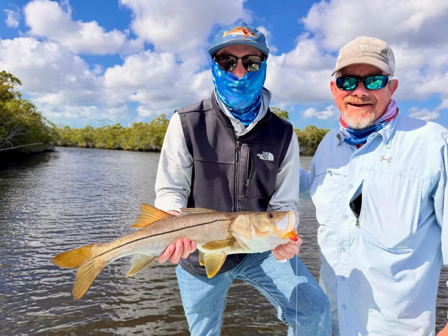 Grinding away with Jimmy and Colt Henderson, hiding from the winds hassling the creek critters. 

Anglers Addiction Guide Svc 
NaplesFloridaFlyFishing.com

#flyfishingguide #saltwaterflyfishing #tarpononfly #everglades 

@freeflyapparel 
@gloomisfly 
