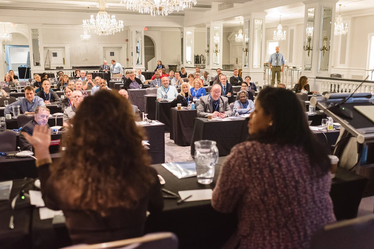  IFPTE Judicial Council leaders addressing their efforts to fight for judicial independence and their right to have a union. 