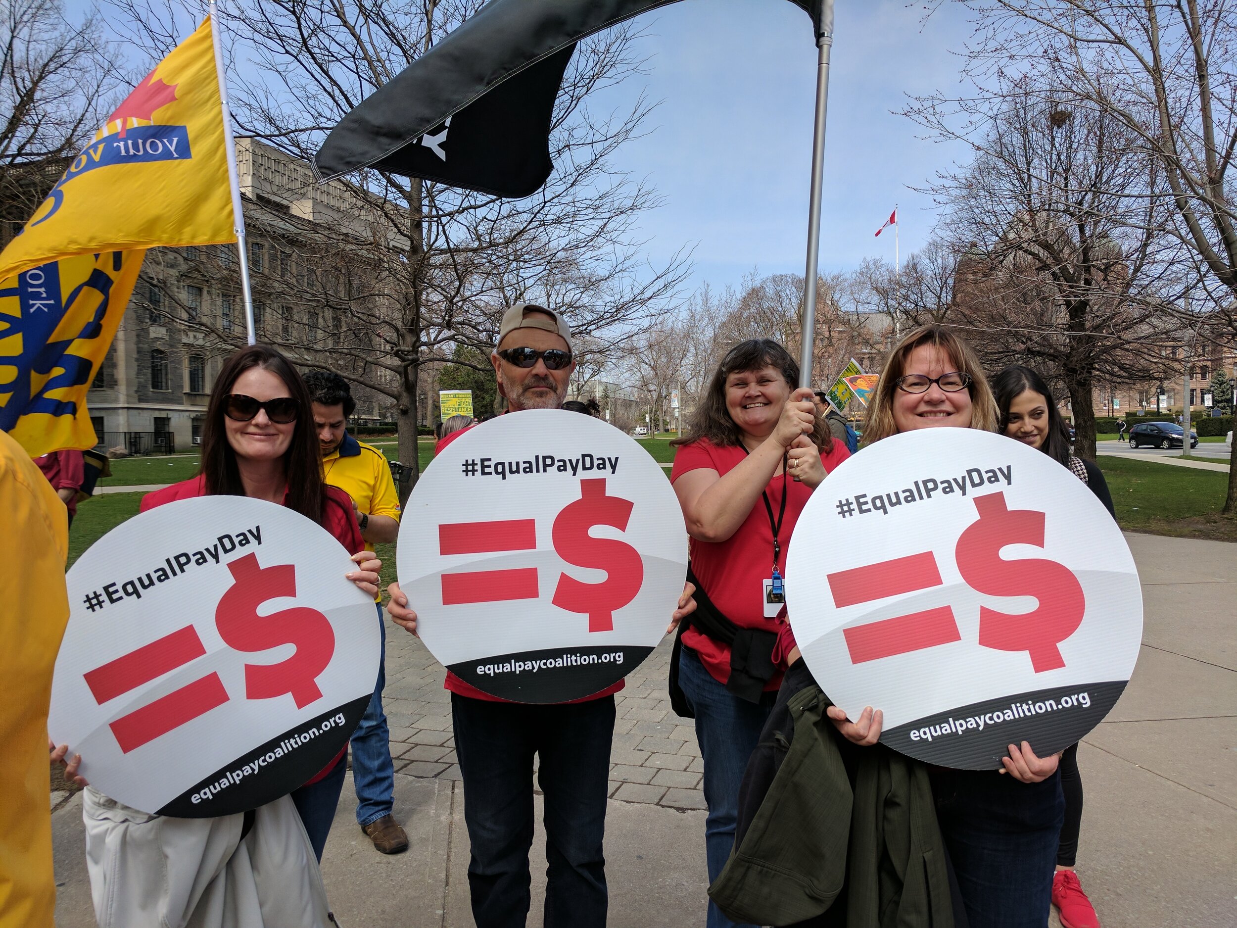  April 2017 Equal Pay Day rally in Toronto 