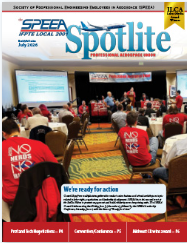 “We’re Ready for Action” – July SPEEA Spotlite Reports on Contract Negotiations, H.O.P.E. Award Winner, Angela Hottle