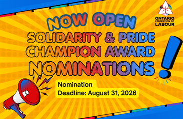 OFL Solidarity &amp; Pride Champion Award: Call for Nominations