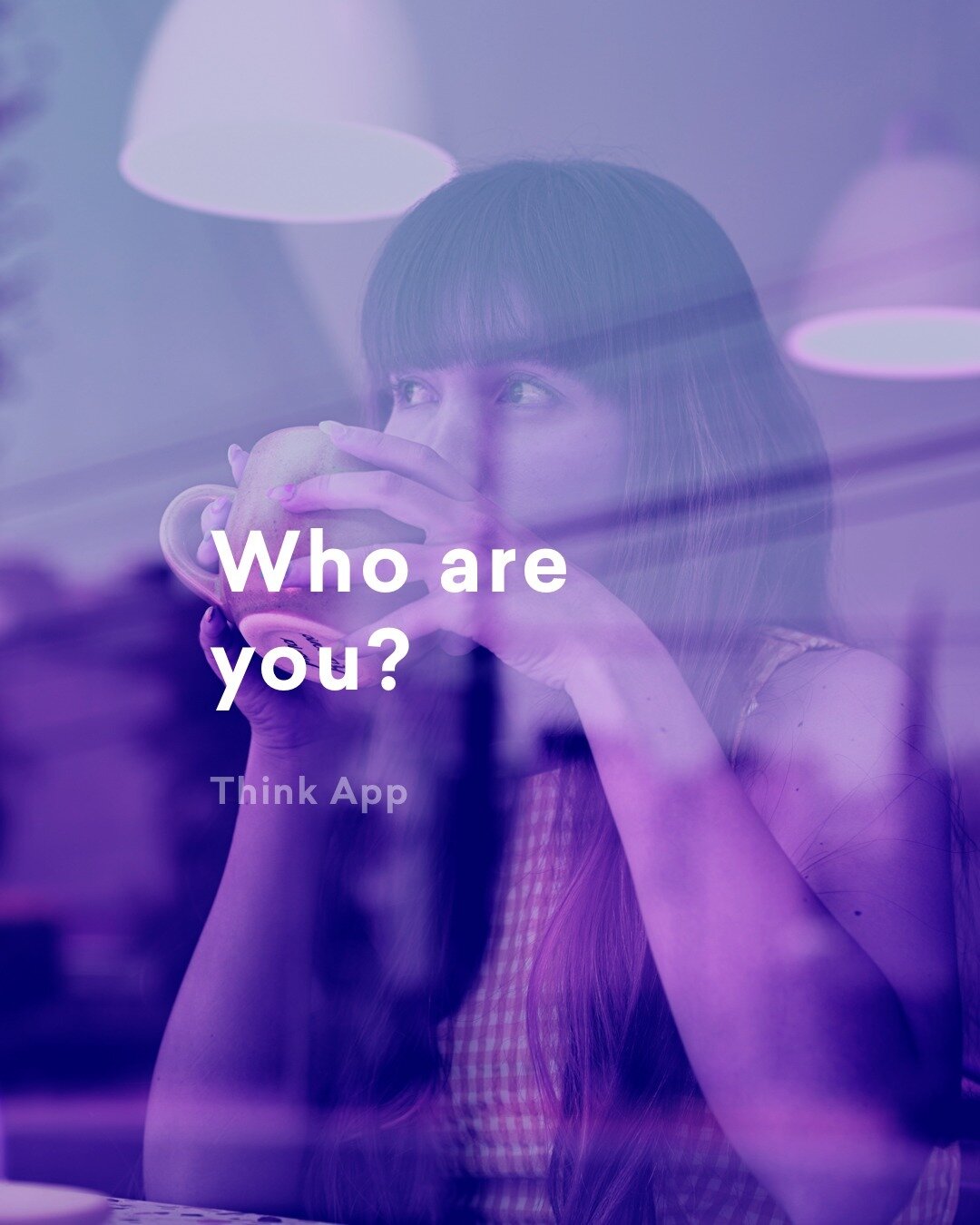 Who are you?... 💭 #think #thoughts #thinkpositive #thoughoftheday #thinker #thinkapp #mindset #mindfulness #socialmedia #mentalhealth #meditation #wellbeing #ios #appoftheday #uxui #designthinking